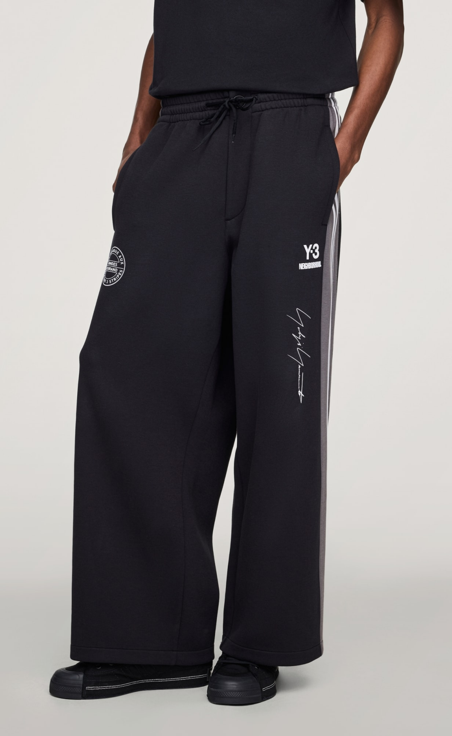 Y-3 NBHD TRACK BLACK PANTS