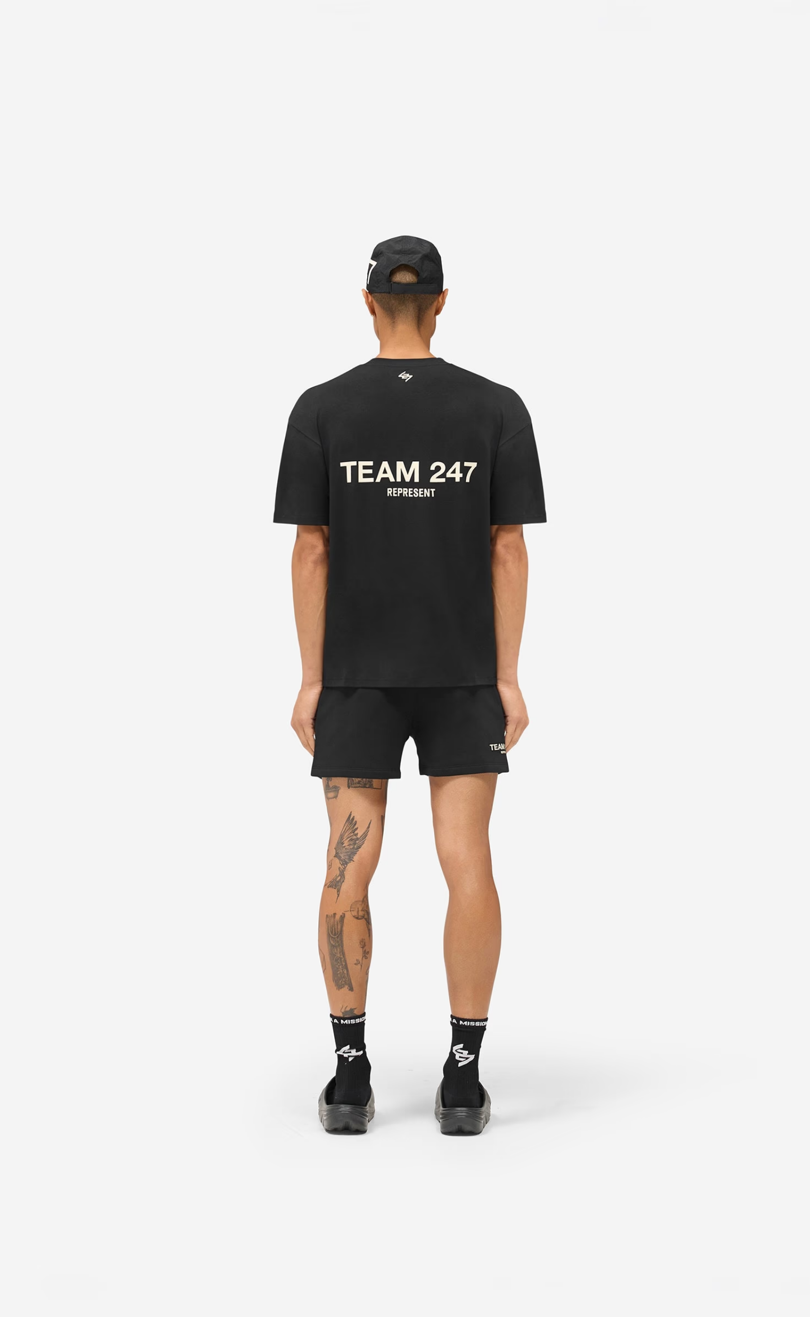 TEAM 247 JERSEY JET BLACK SHORTS