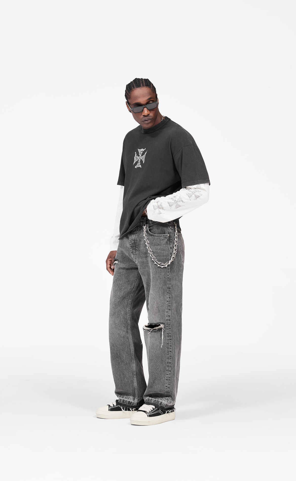 MH FADED BLACK LONGSLEEVE