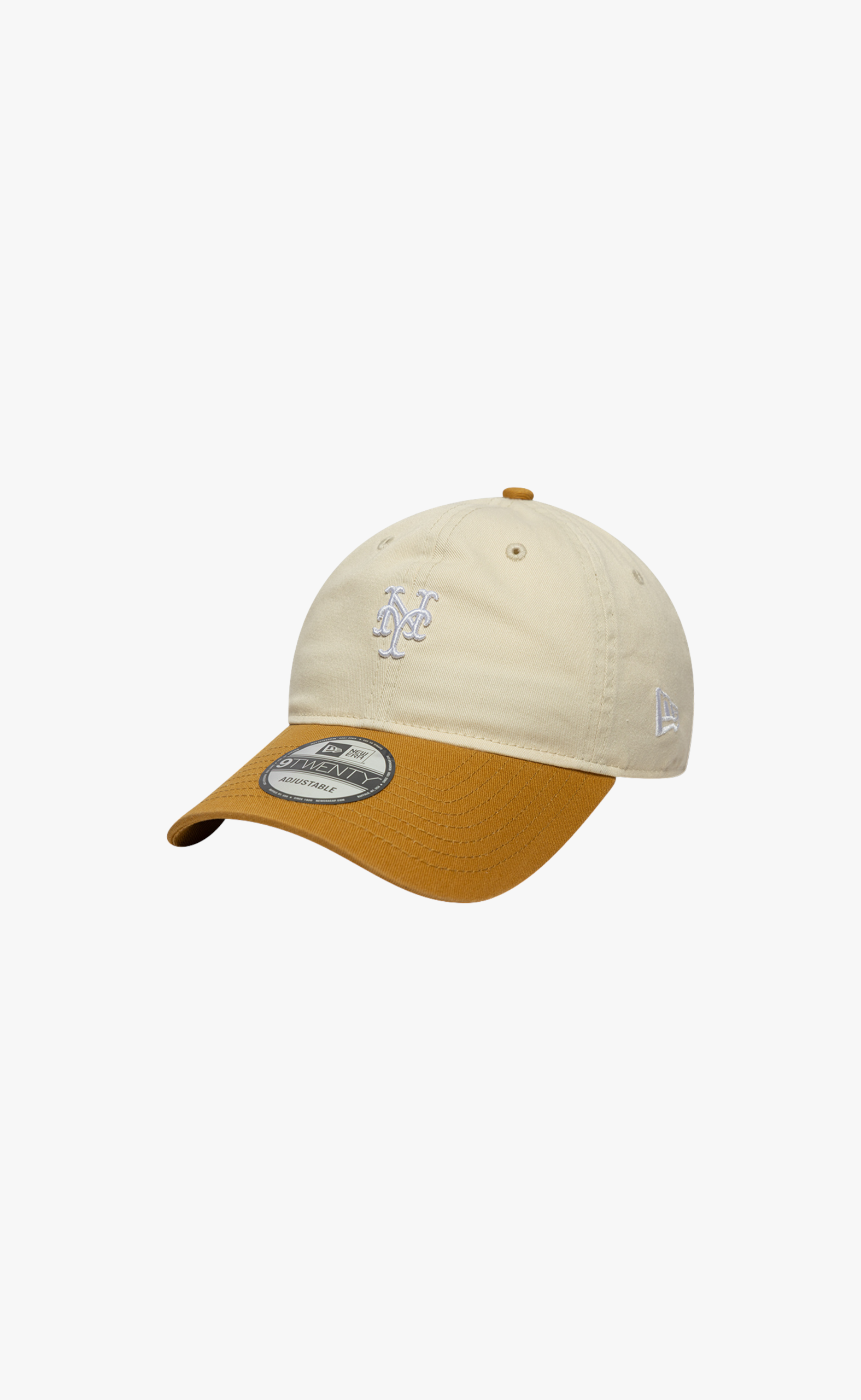 NEW YORK METS MINI WASHED CONTRAST 9TWENTY CREAM OCHRE HAT