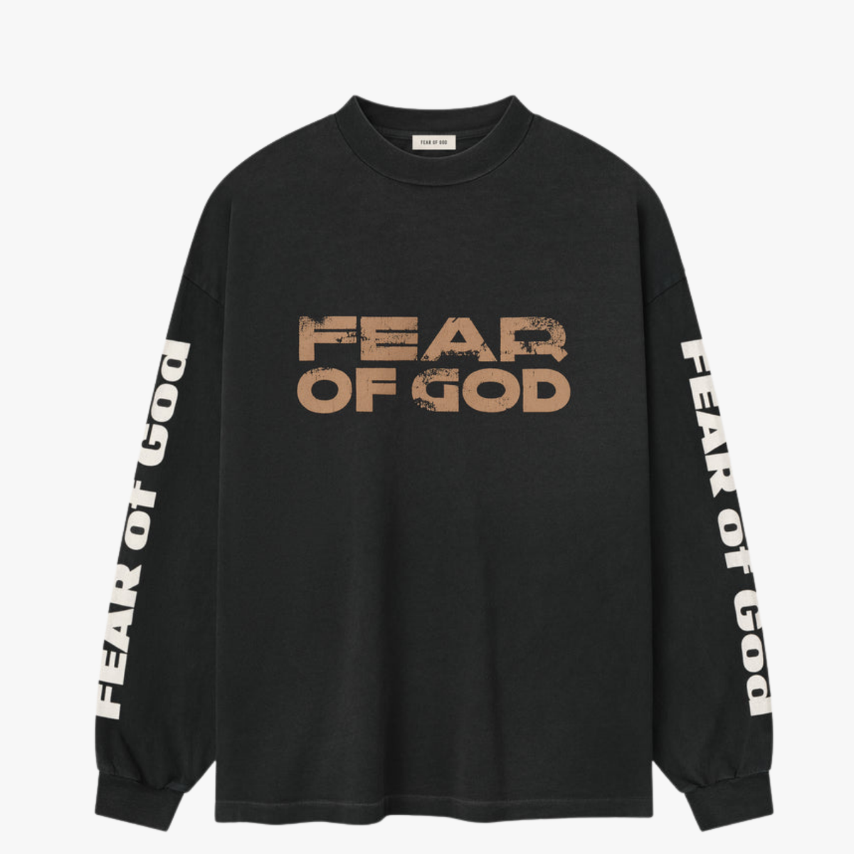 RELAXED FEAR OF GOD BLACK LONGSLEEVE