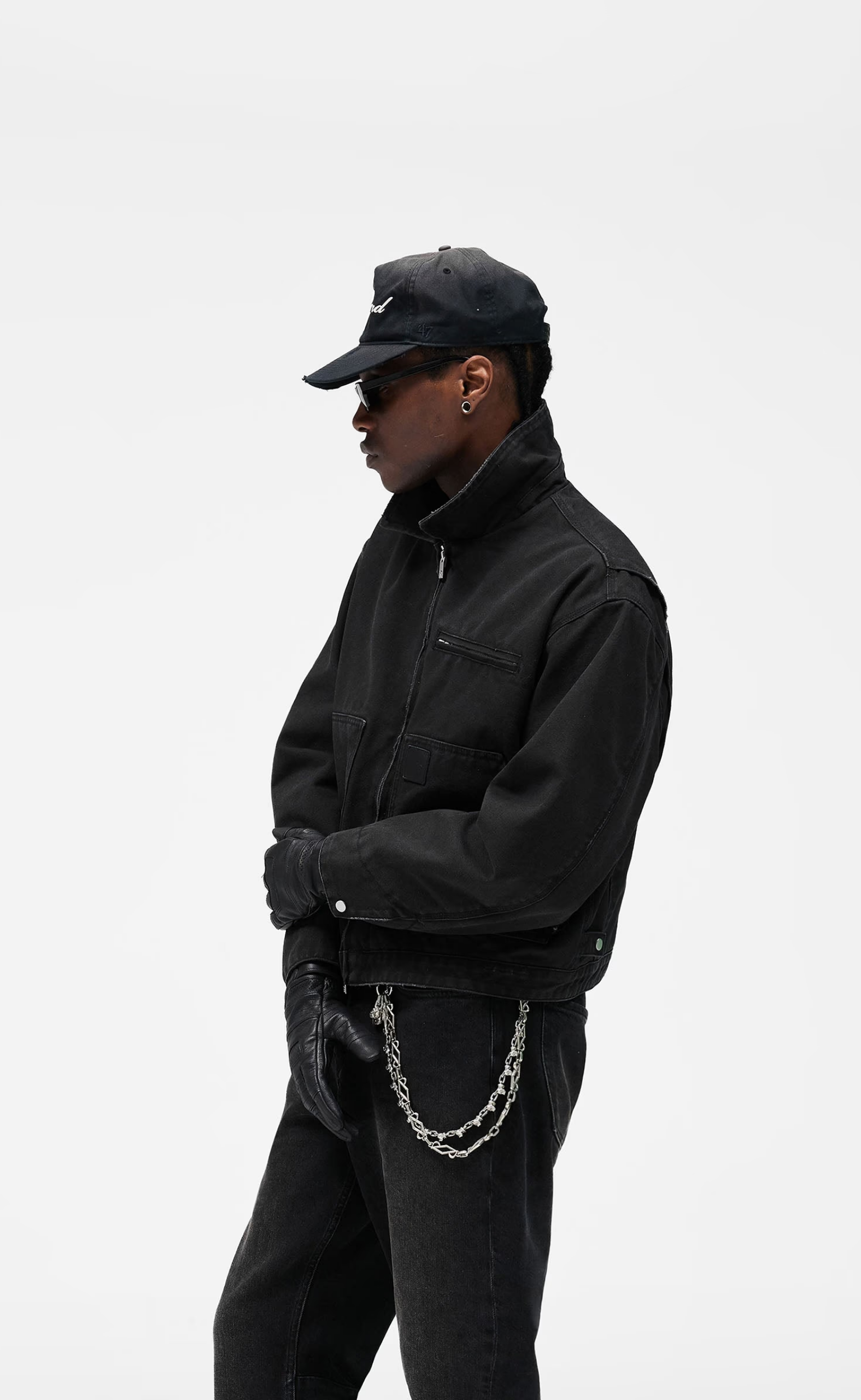 WORKER WASHED BLACK JACKET