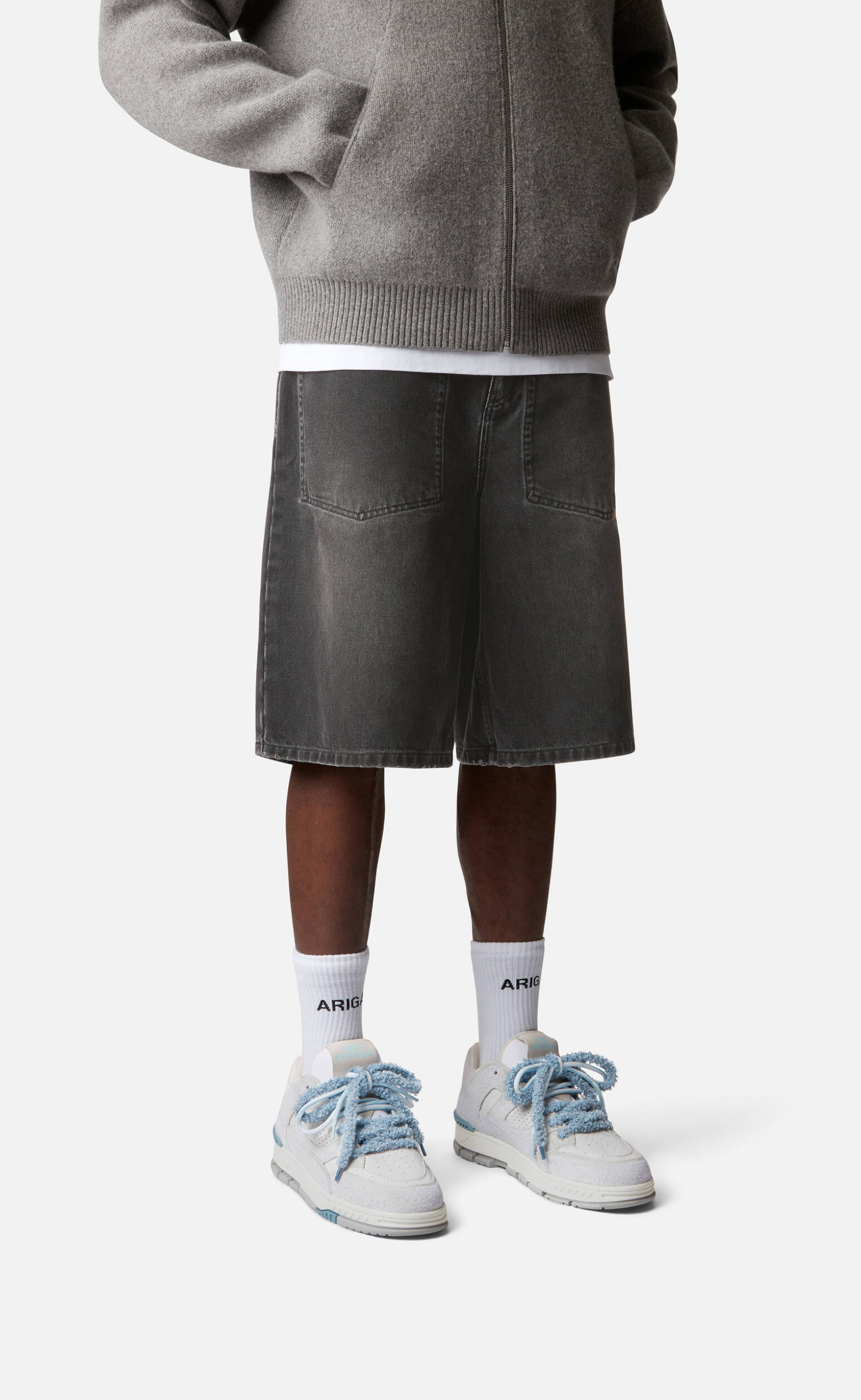 AREA LO LABEL LIGHT GREY SNEAKER