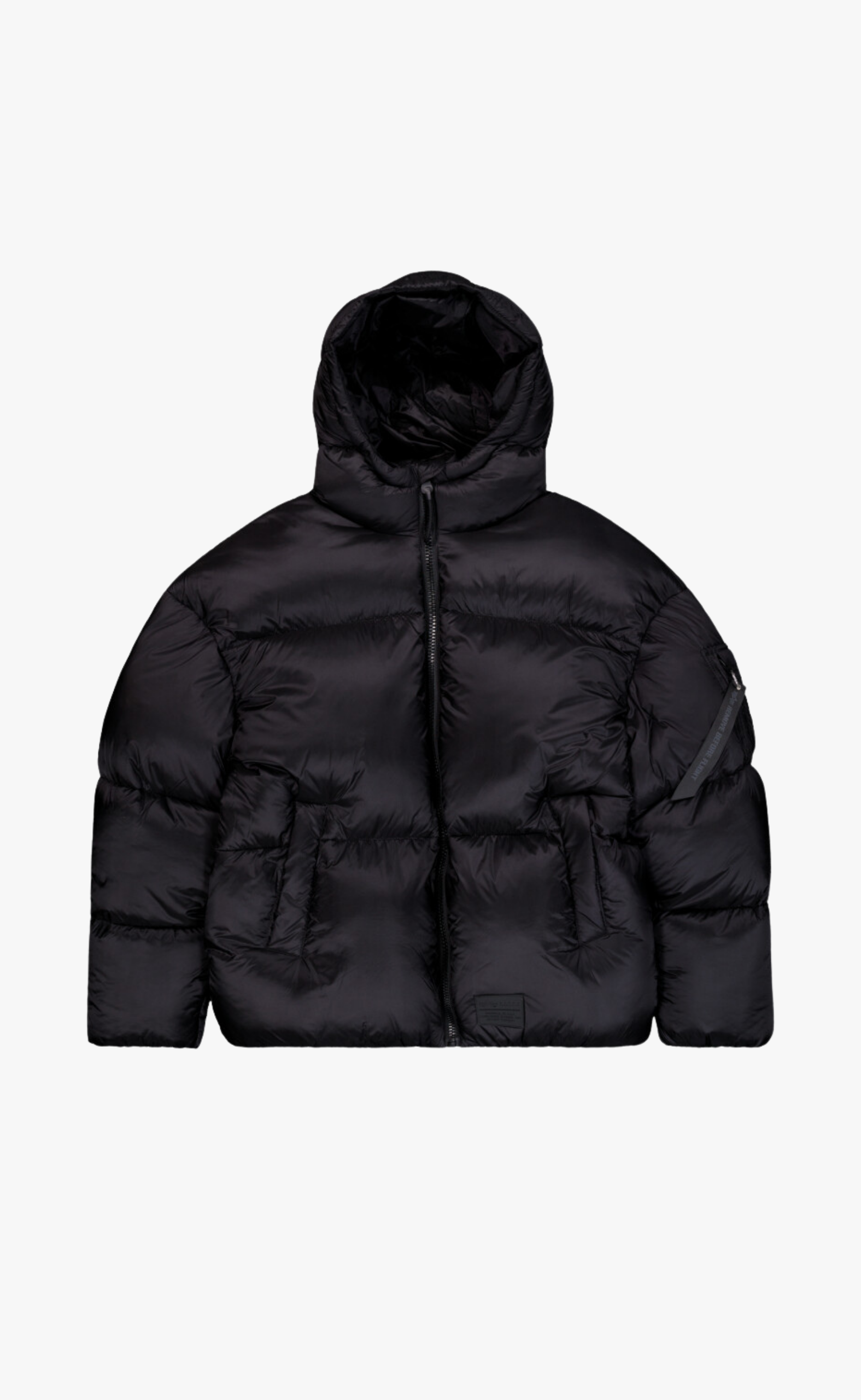 CLOUD PUFFER BOMBER BLACK JAKET
