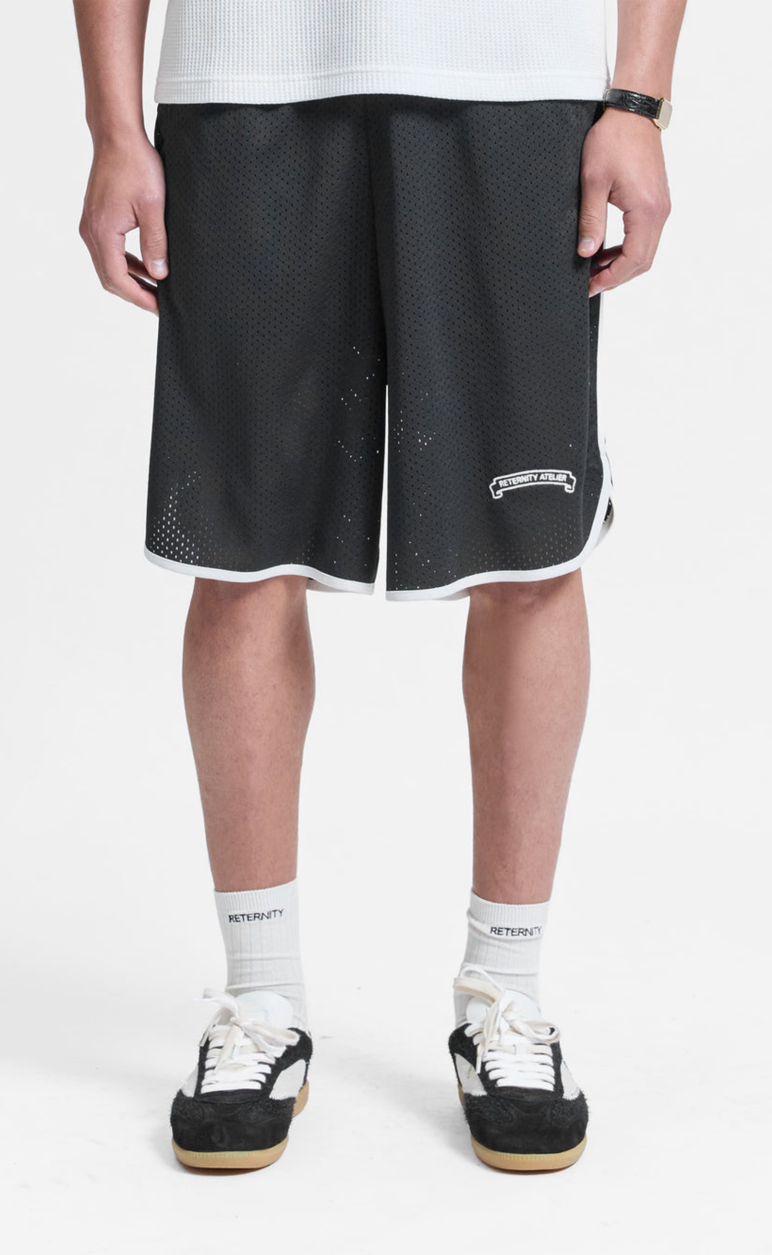 BAND OF PROCESS MESH BLACK SHORTS