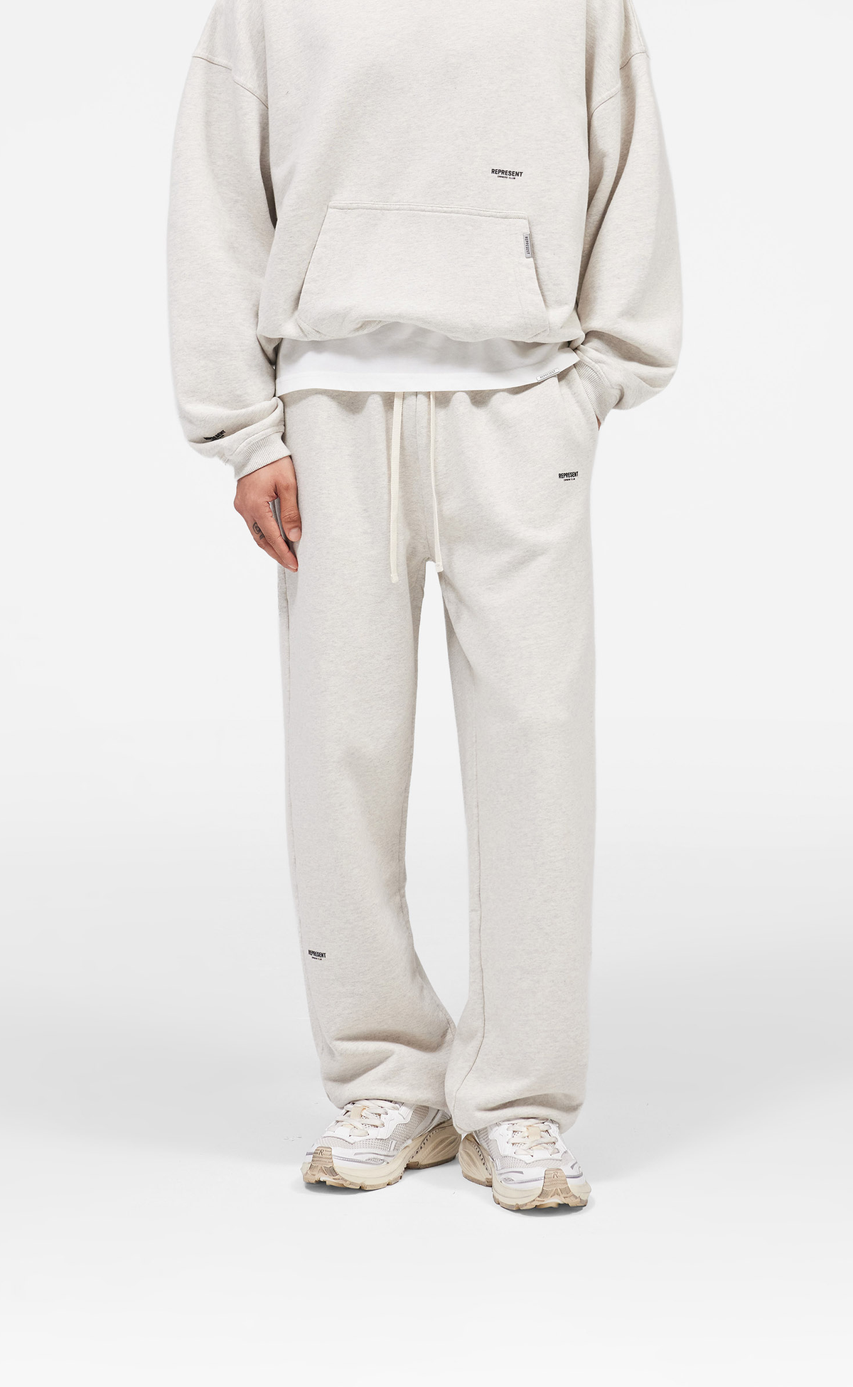 MICRO OWNERS CLUB CREAM MARL SWEATPANTS