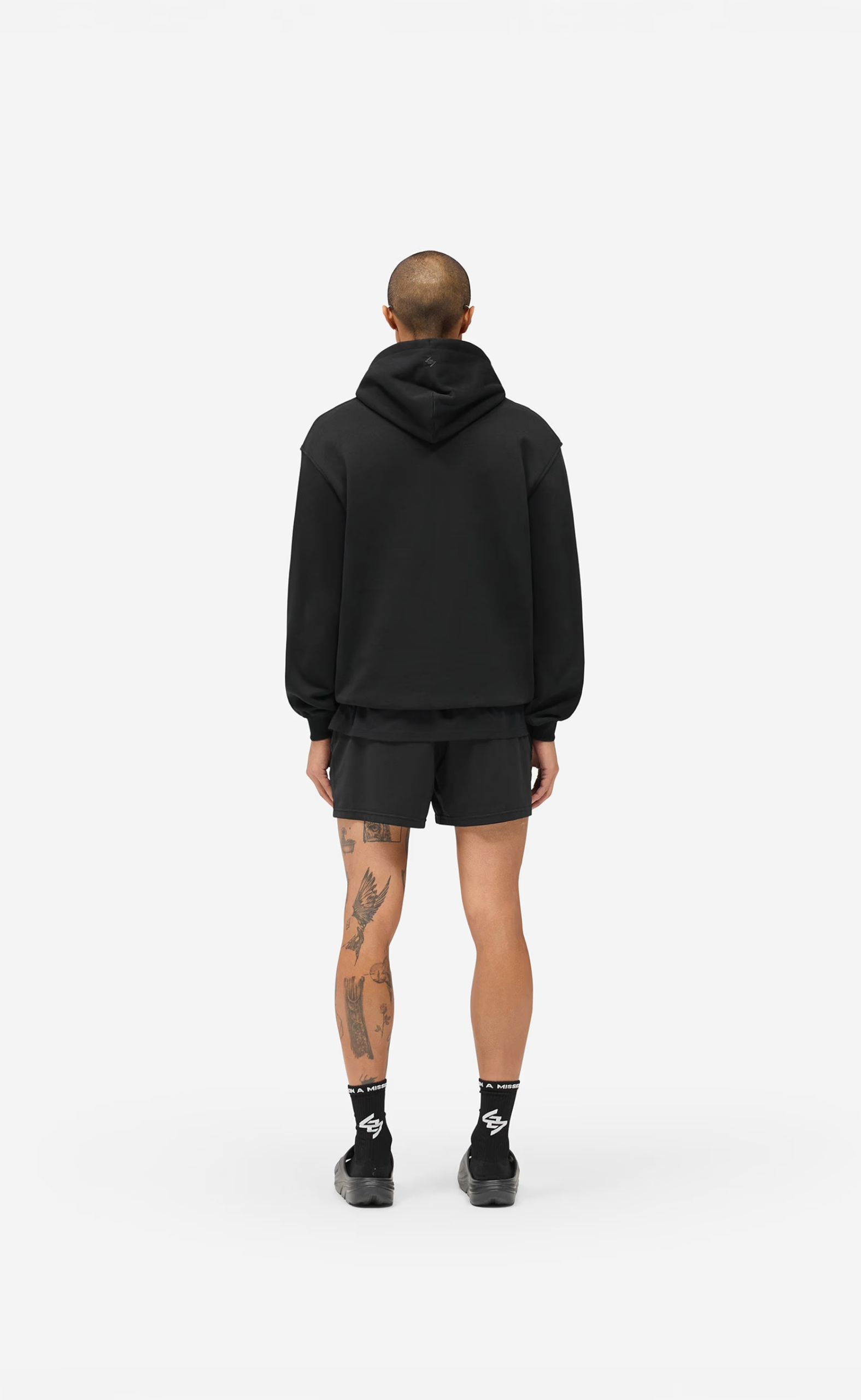 247 DNA MESH JET BLACK SHORTS