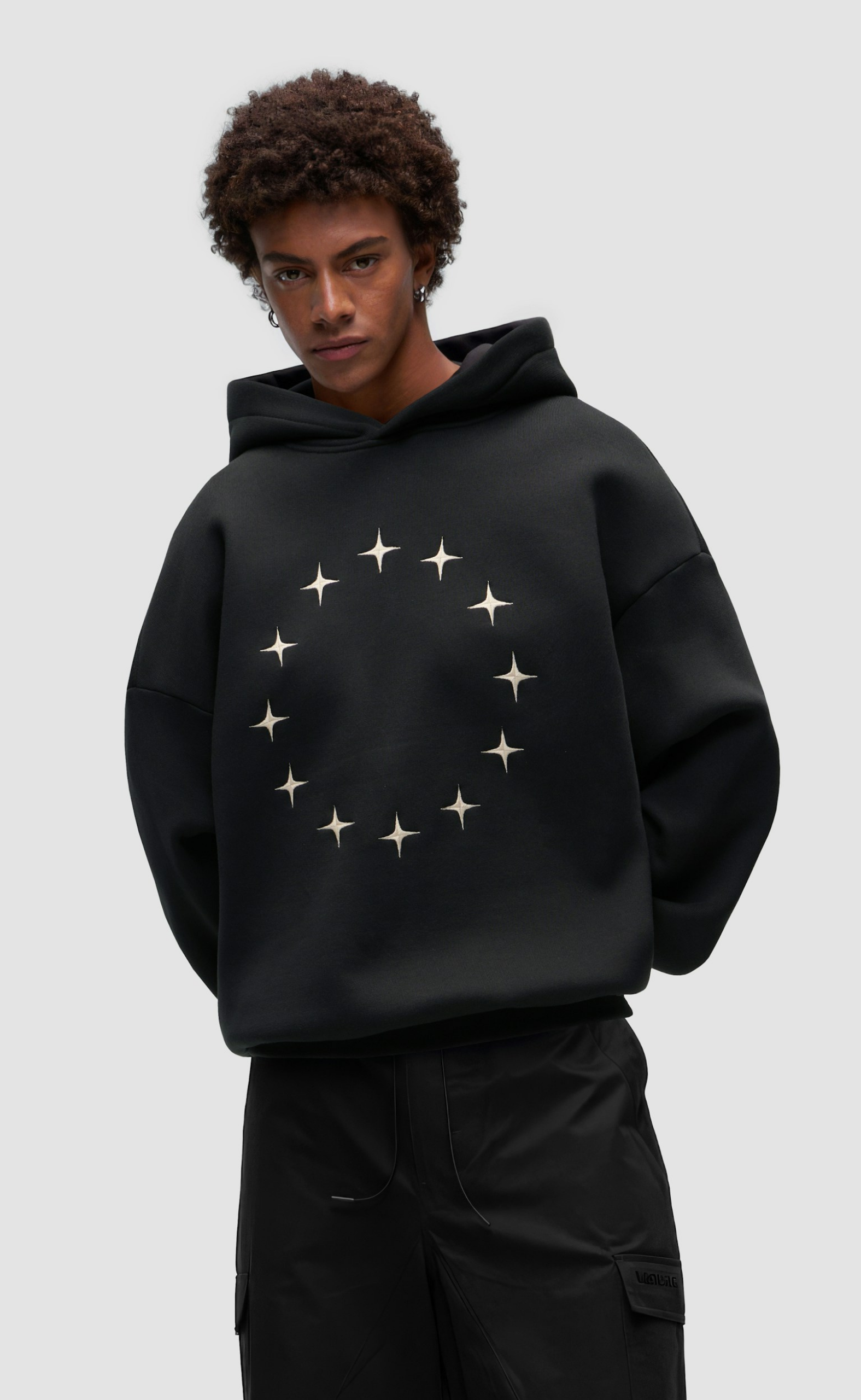 DISTRICTS JET BLACK HOODIE