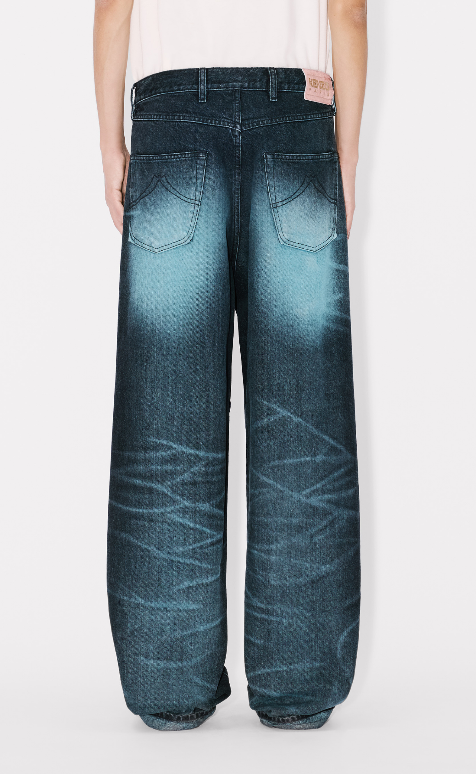TURN UP WIDE FIT GLACIER JEANS