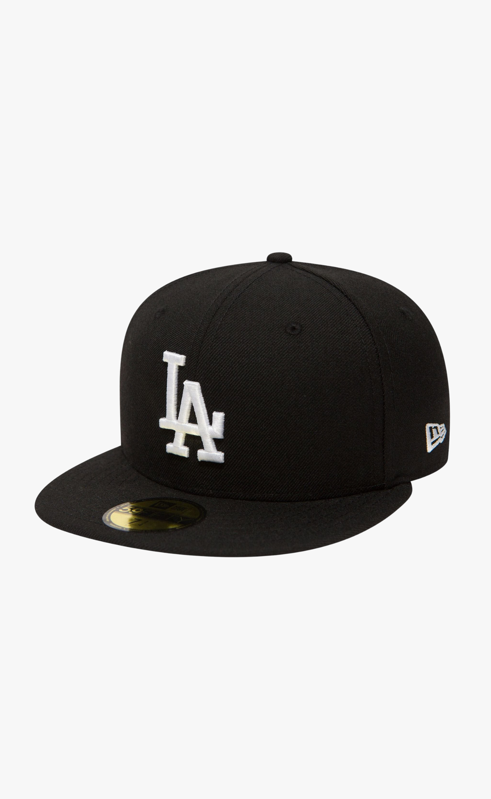 LA DODGERS LEAGUE ESSENTIAL 59FIFTY BLACK WHITE HAT