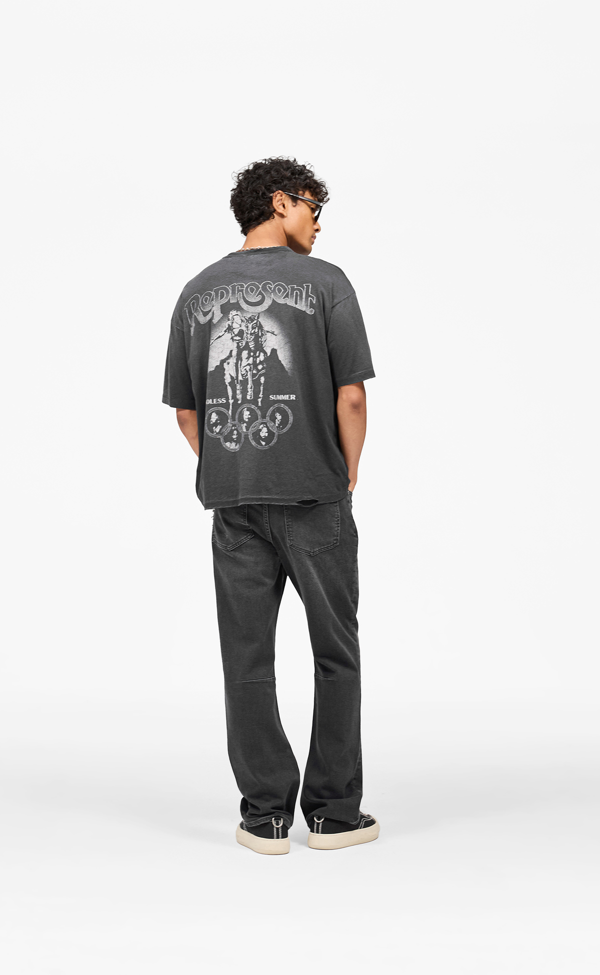 BEACH BOYS ENDLESS SUMMER STAINED BLACK T-SHIRT