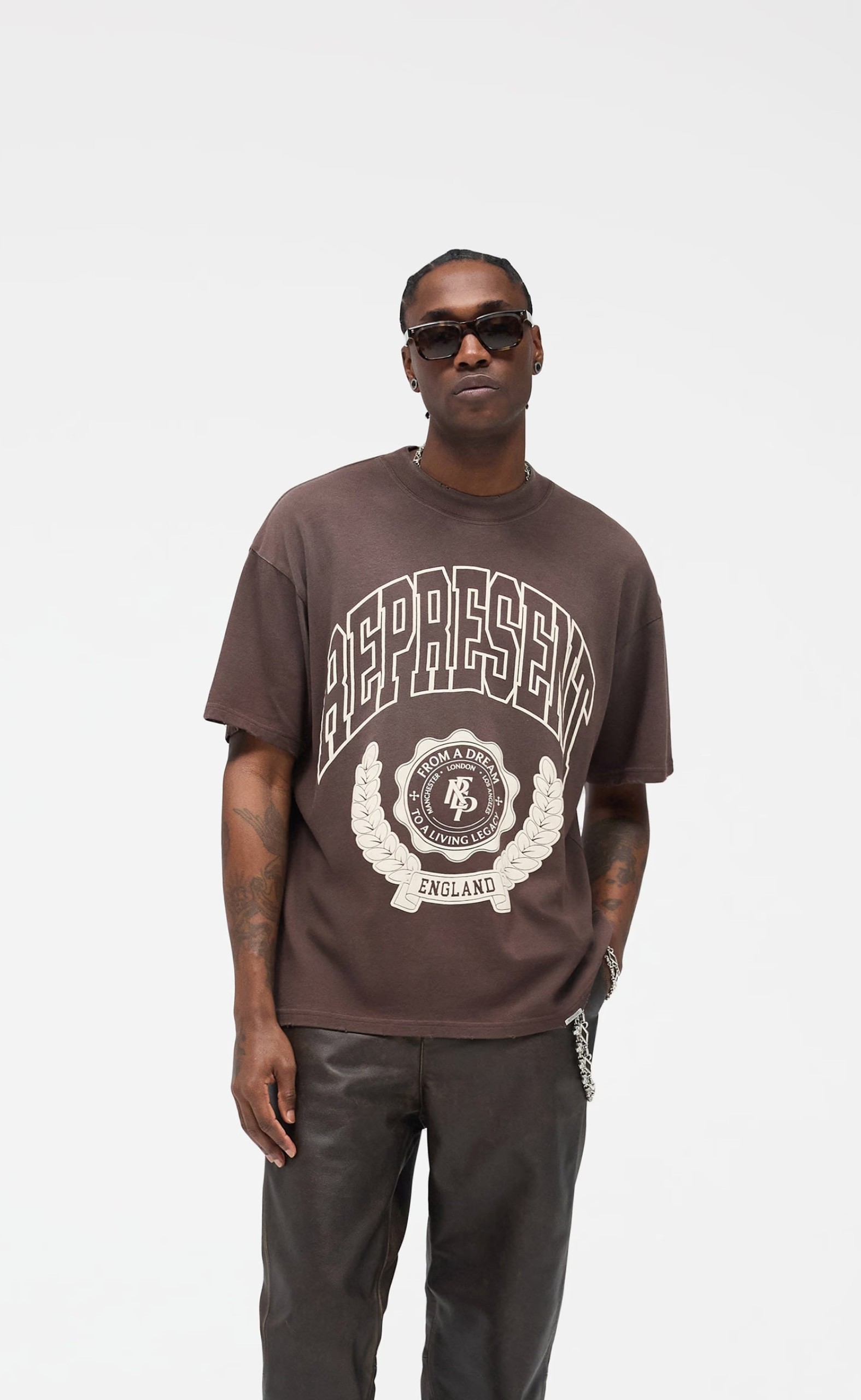REPRESENT LEGACY CREST NERO T-SHIRT
