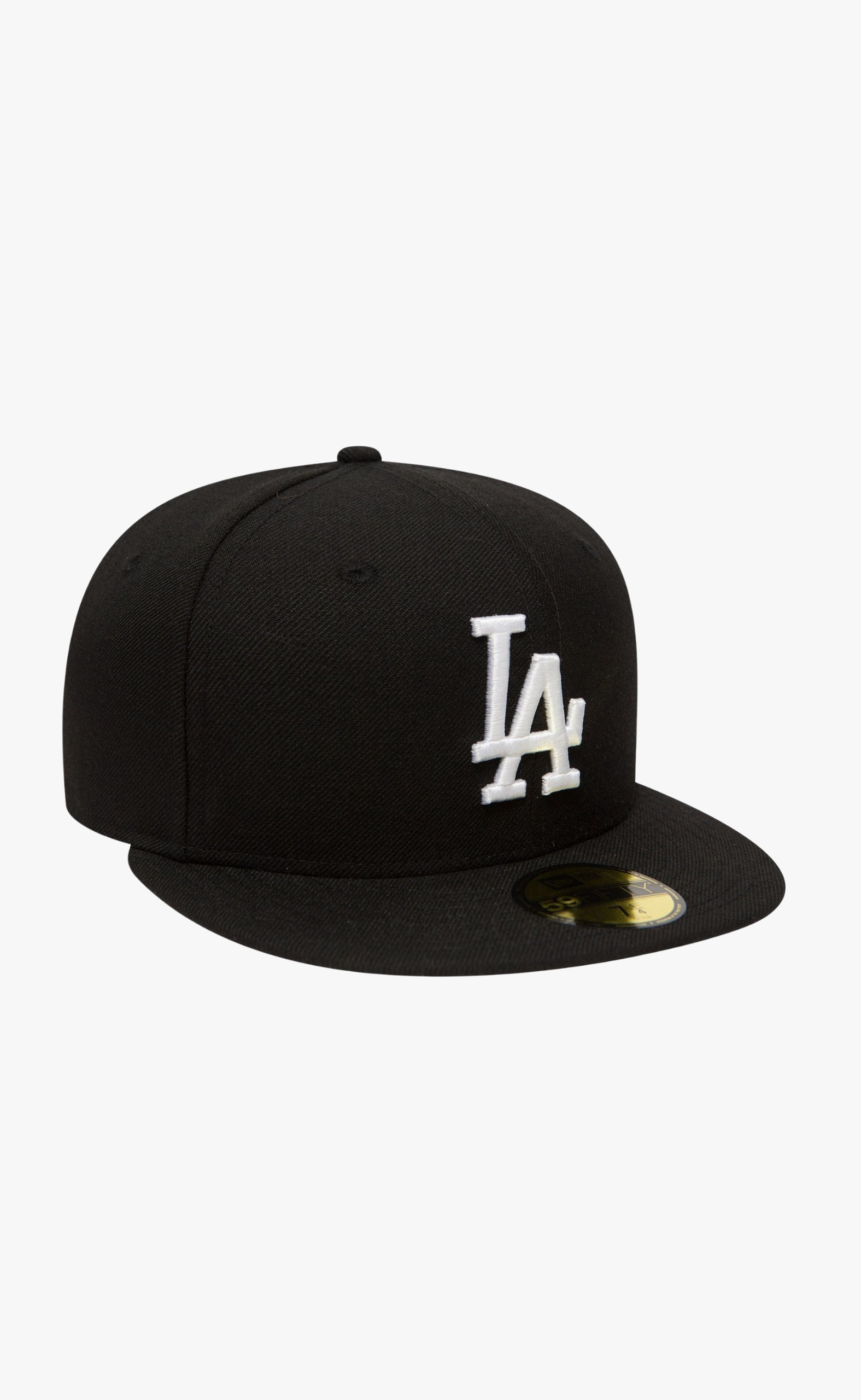 LA DODGERS LEAGUE ESSENTIAL 59FIFTY BLACK WHITE HAT