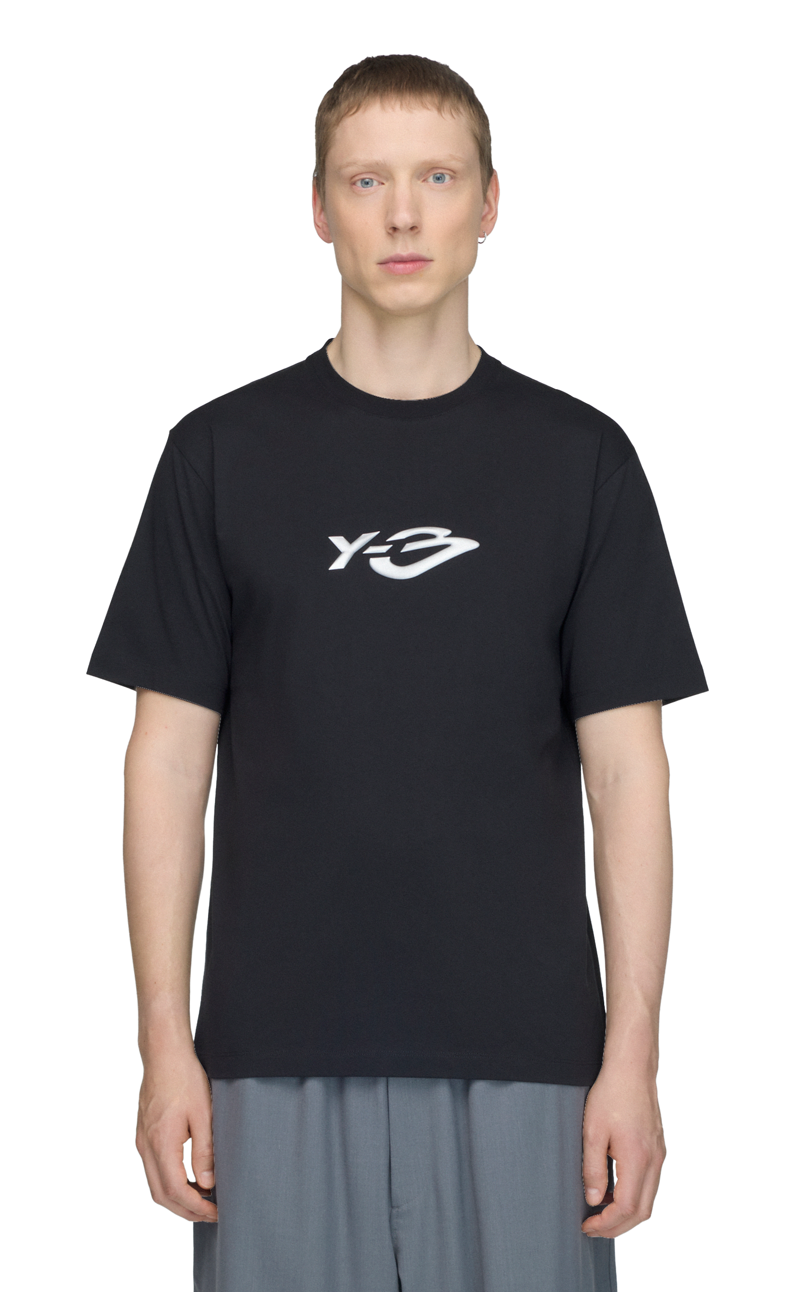 Y-3 LIQUID LOGO BLACK T-SHIRT