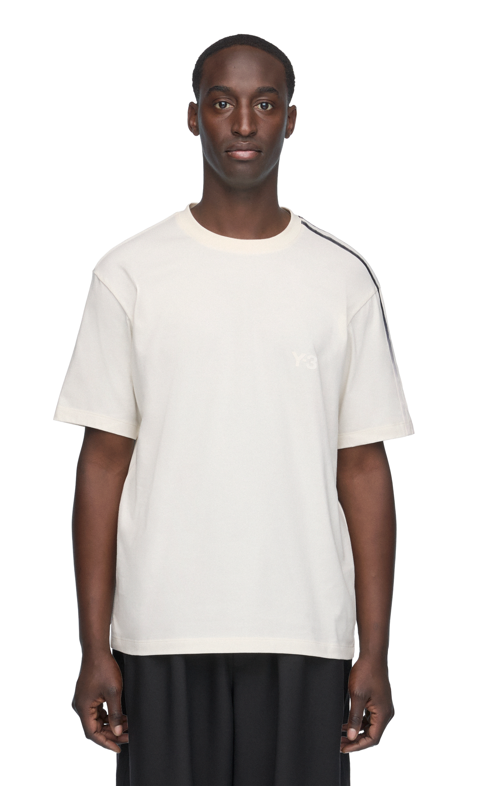 Y-3 GRADIENT STRIPES WHITE T-SHIRT