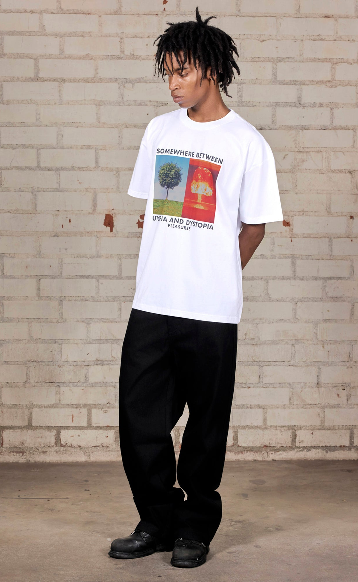 SOMEWHERE WHITE T-SHIRT