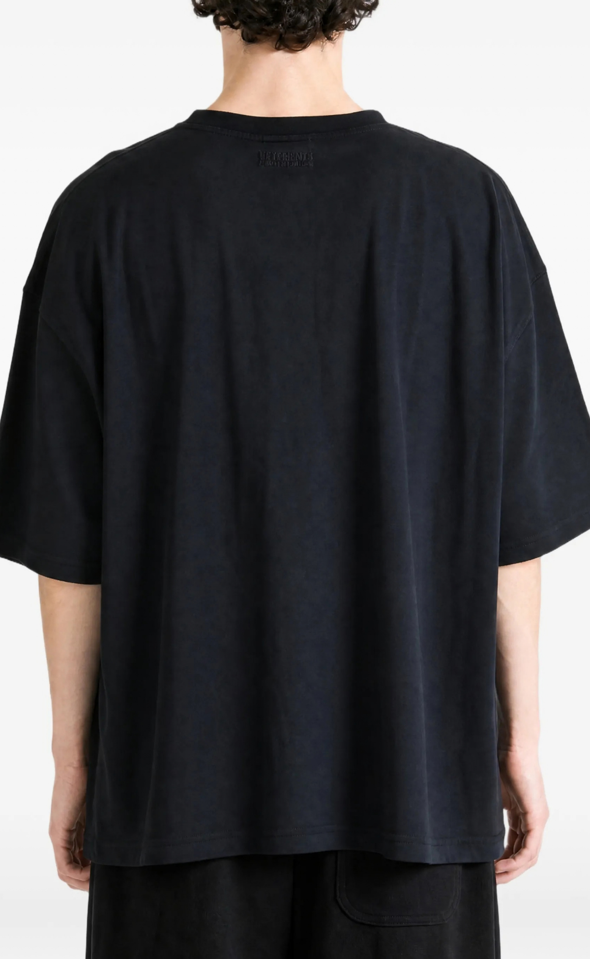 CLASSIC LOGO BOXY BLACK WHITE T-SHIRT