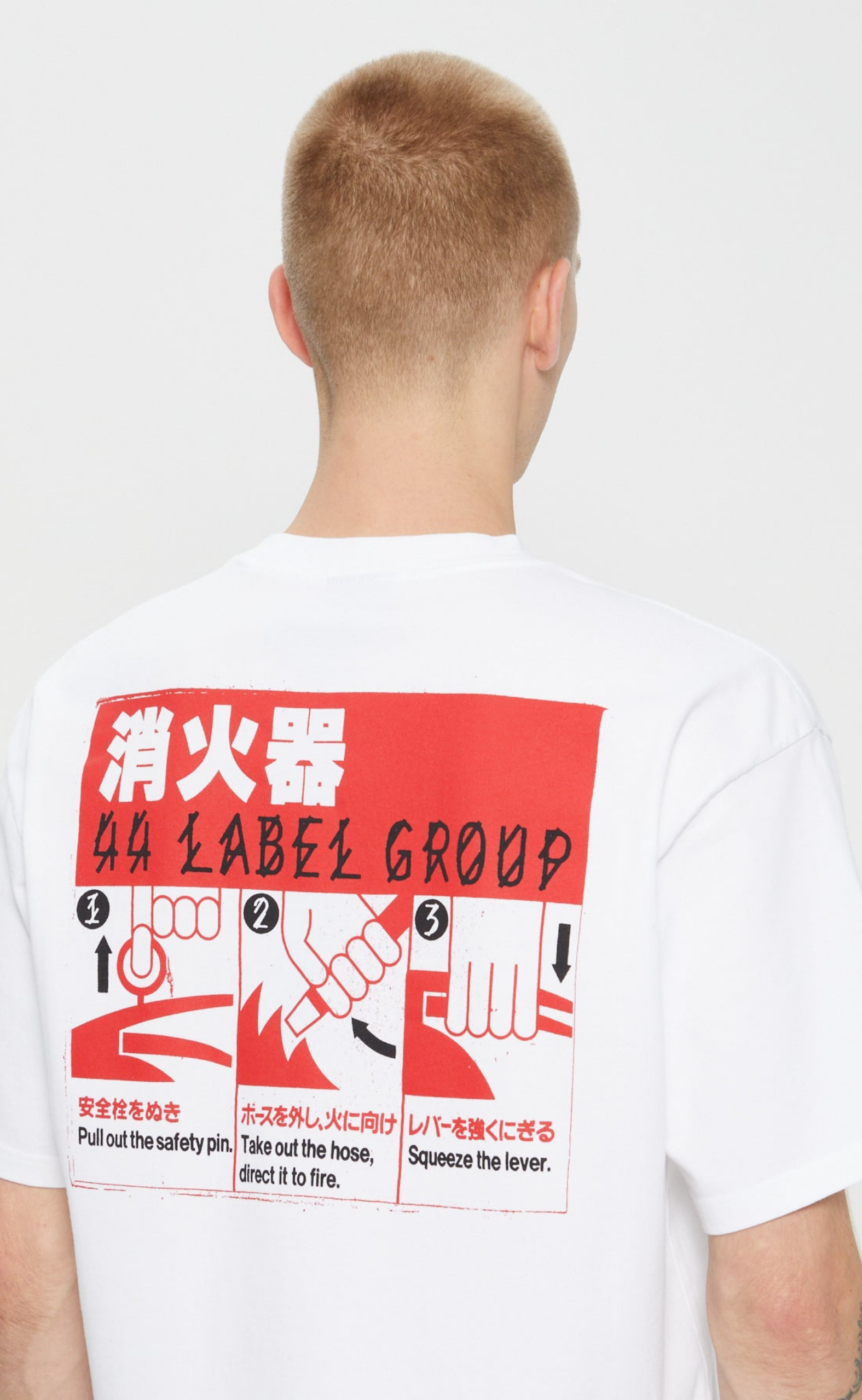 ESTINGUISHER OPTICAL WHITE T-SHIRT
