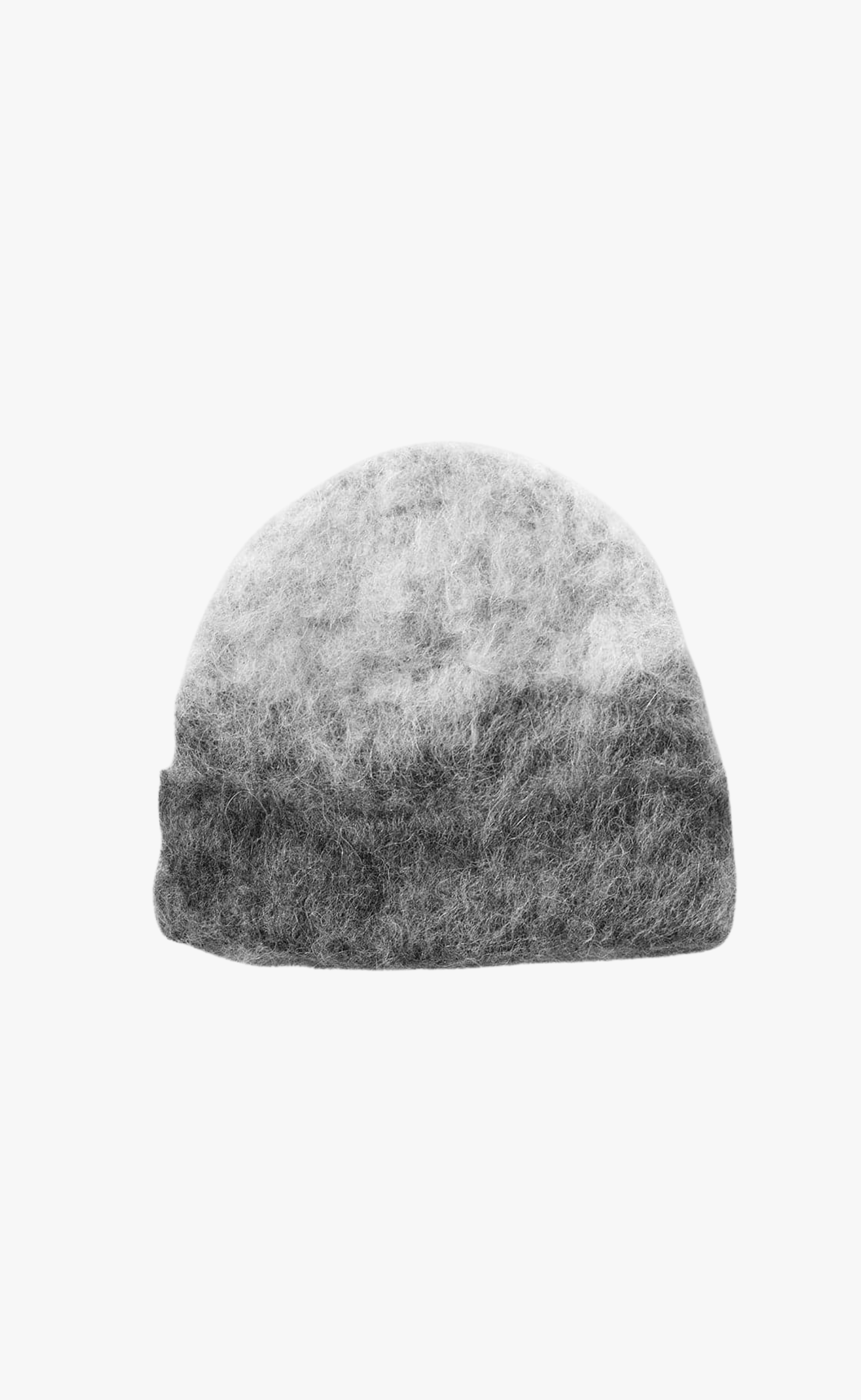OMBRE KNIT LIGHT GREY BEANIE