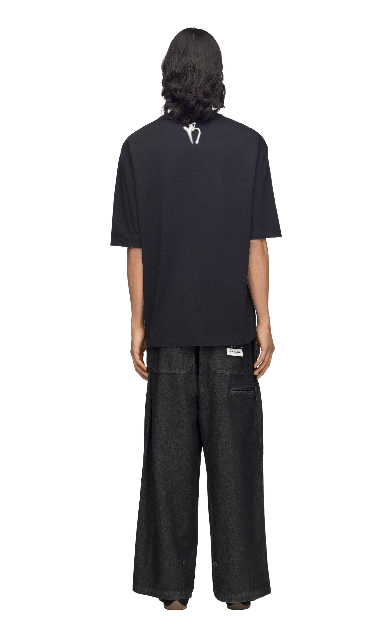 Y-3 CHITO YAKSHA GRAPHIC BLACK T-SHIRT