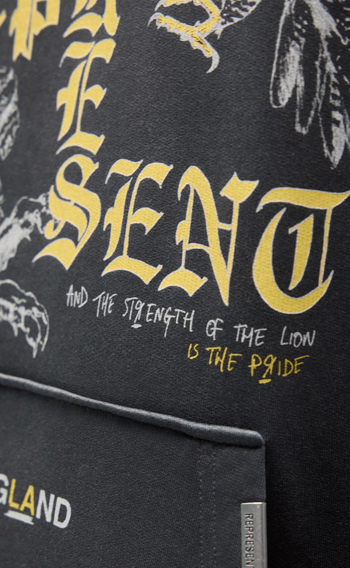 ENEMY WASHED BLACK HOODIE