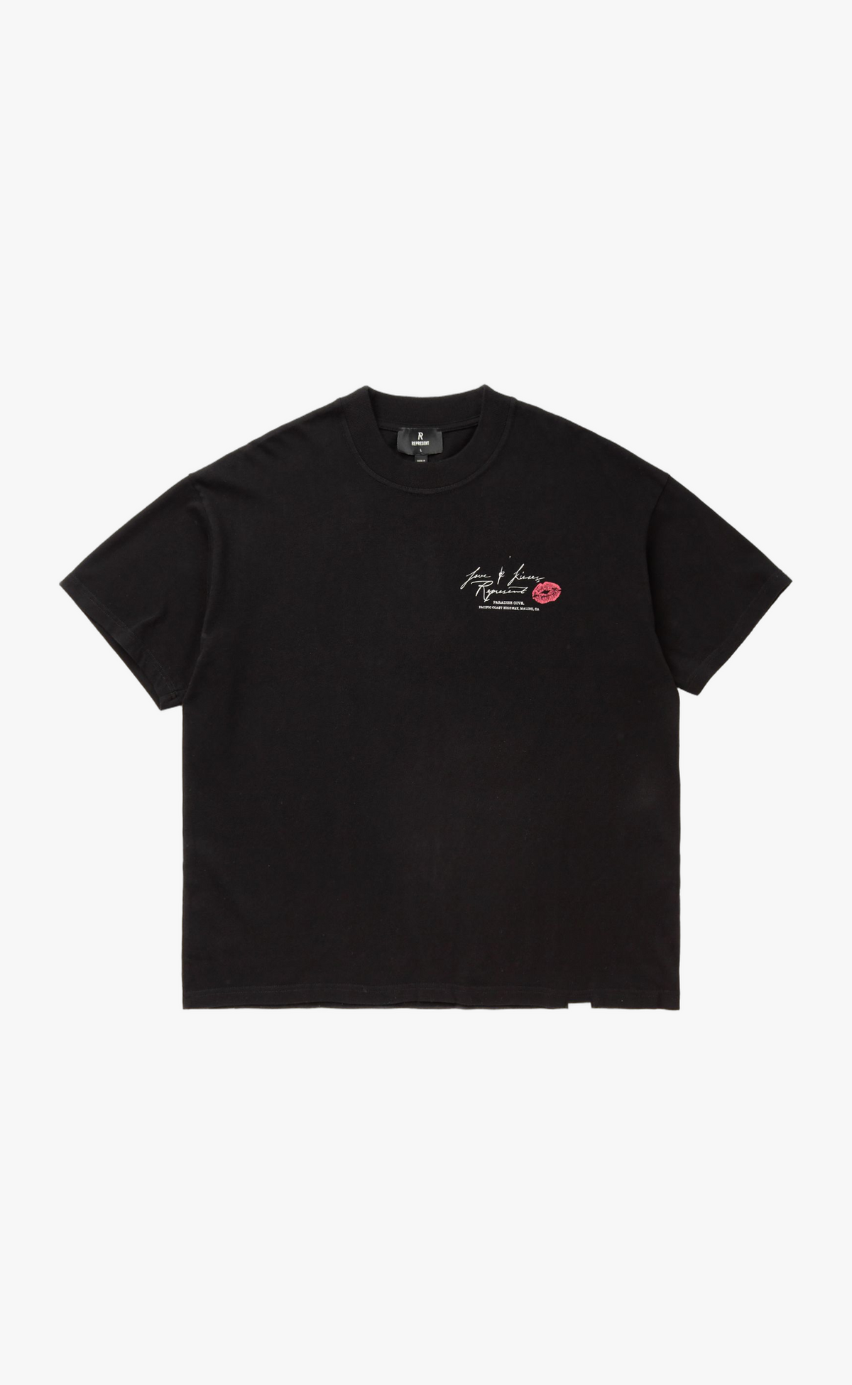 LOVE AND KISSES JET BLACK T-SHIRT