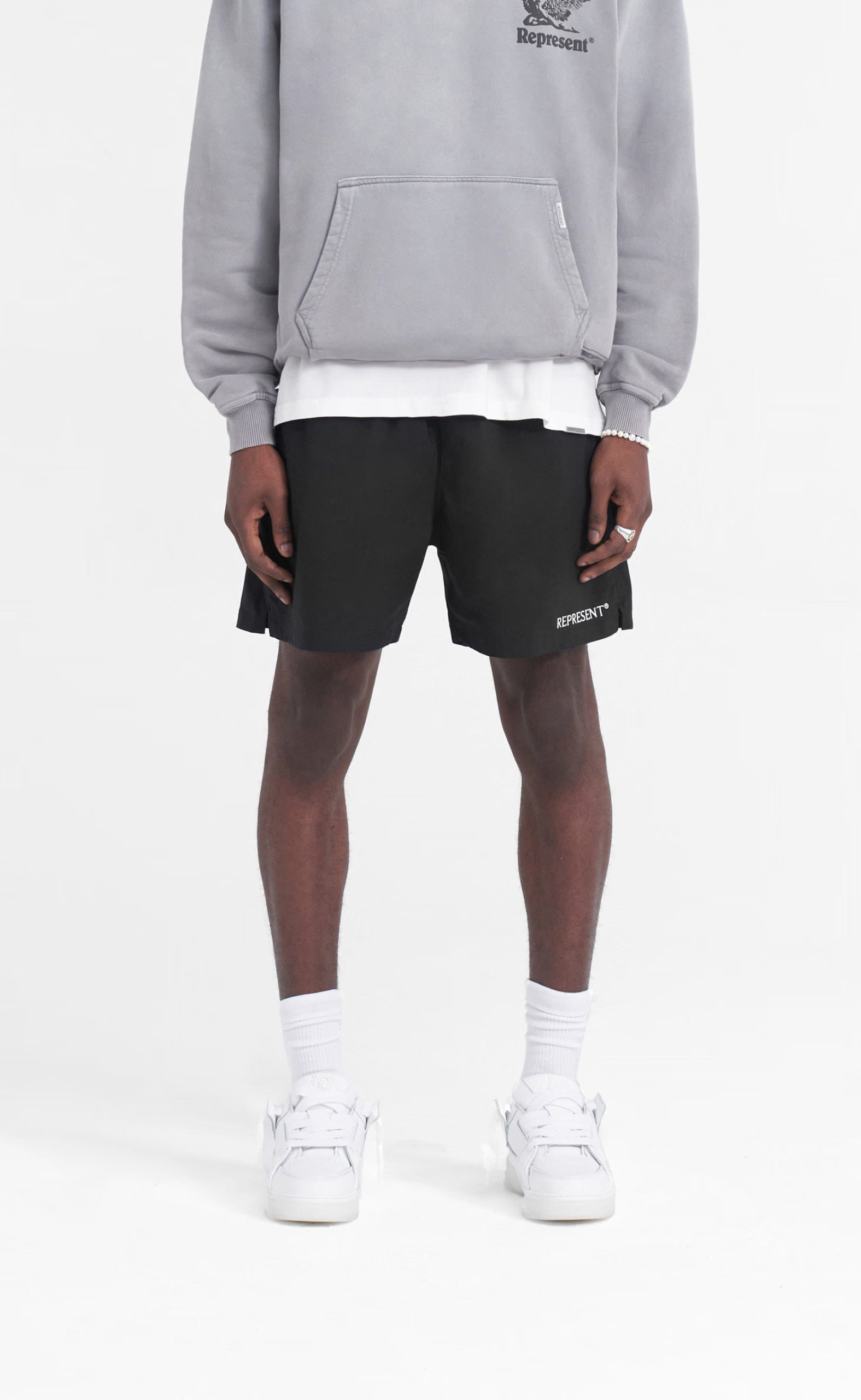 REPRESENT BLACK SHORTS
