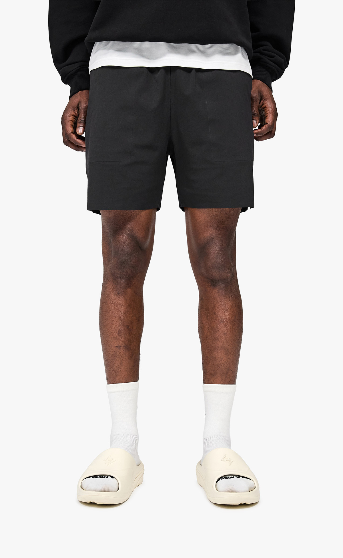 247 FUSED JET BLACK SHORTS