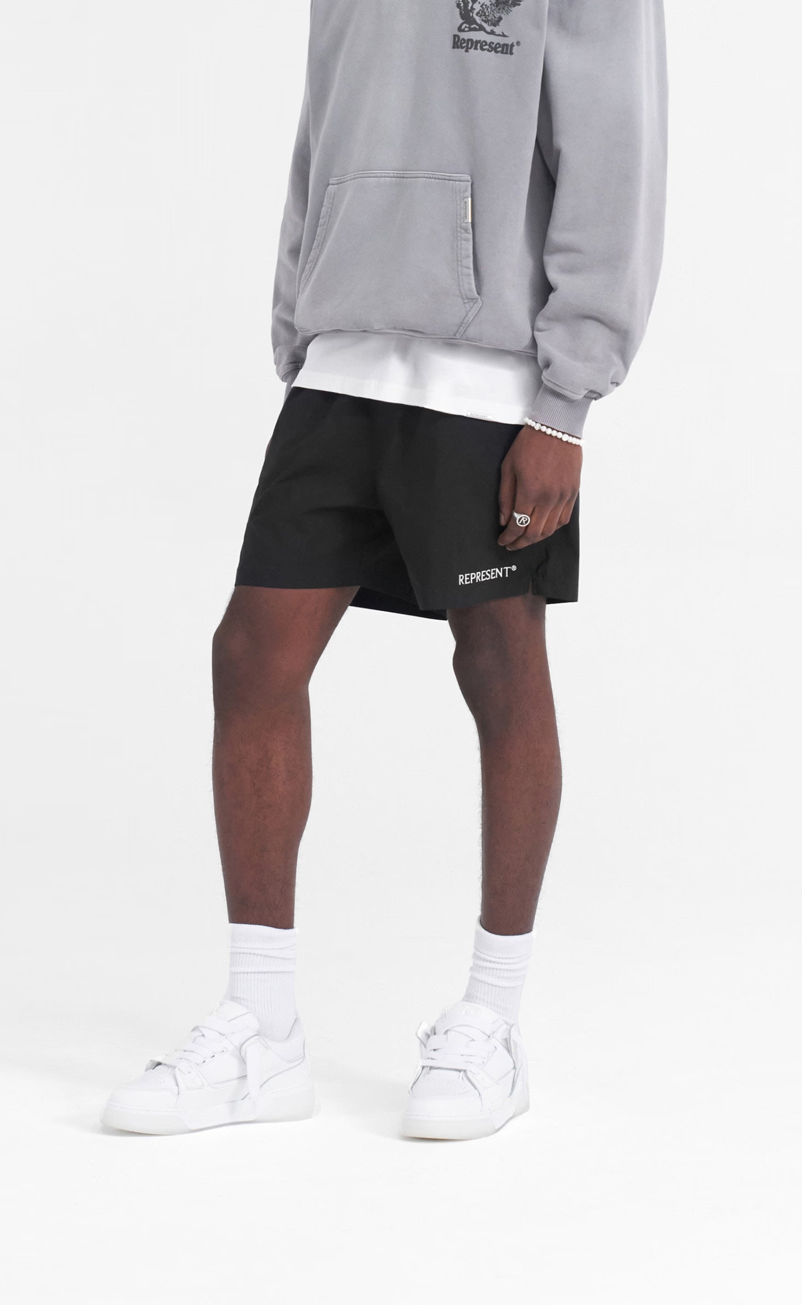 REPRESENT BLACK SHORTS