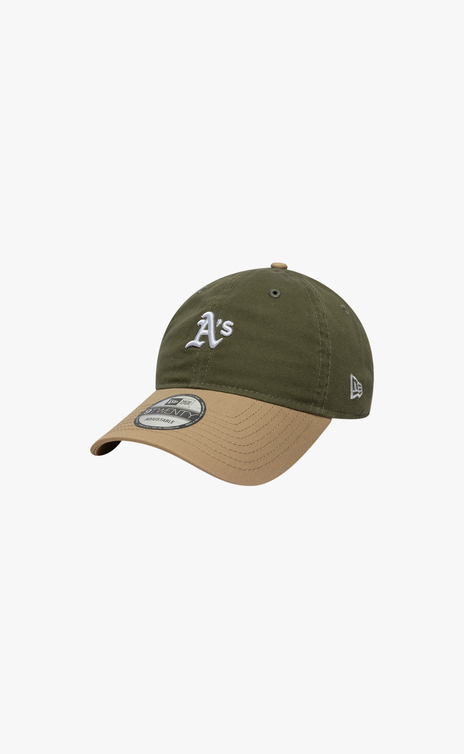 OAKLAND ATHLETICS MINI WASHED CONTRAST 9TWENTY GREEN BEIGE HAT