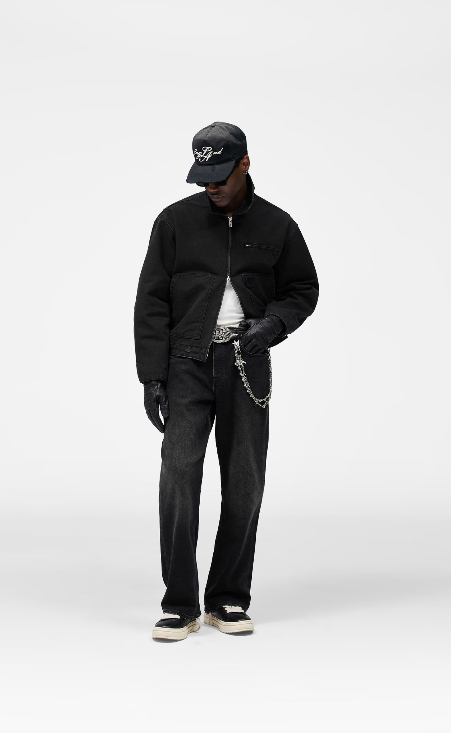 WORKER WASHED BLACK JACKET