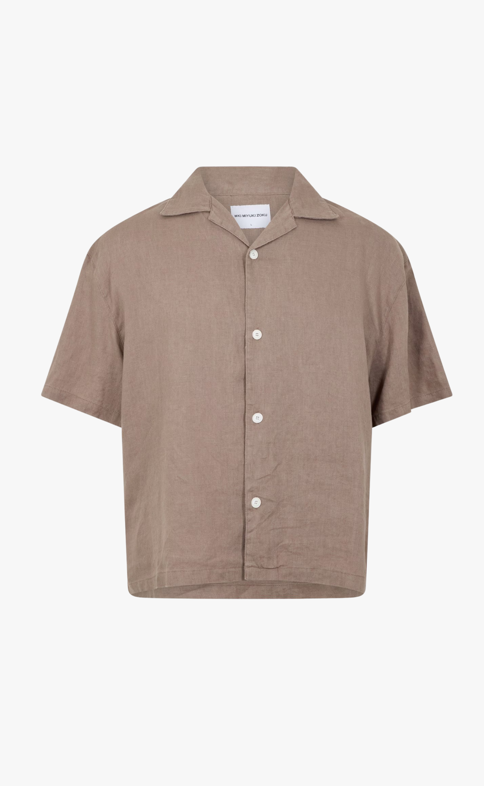 LINEN VACATION MUSHROOM SHIRT