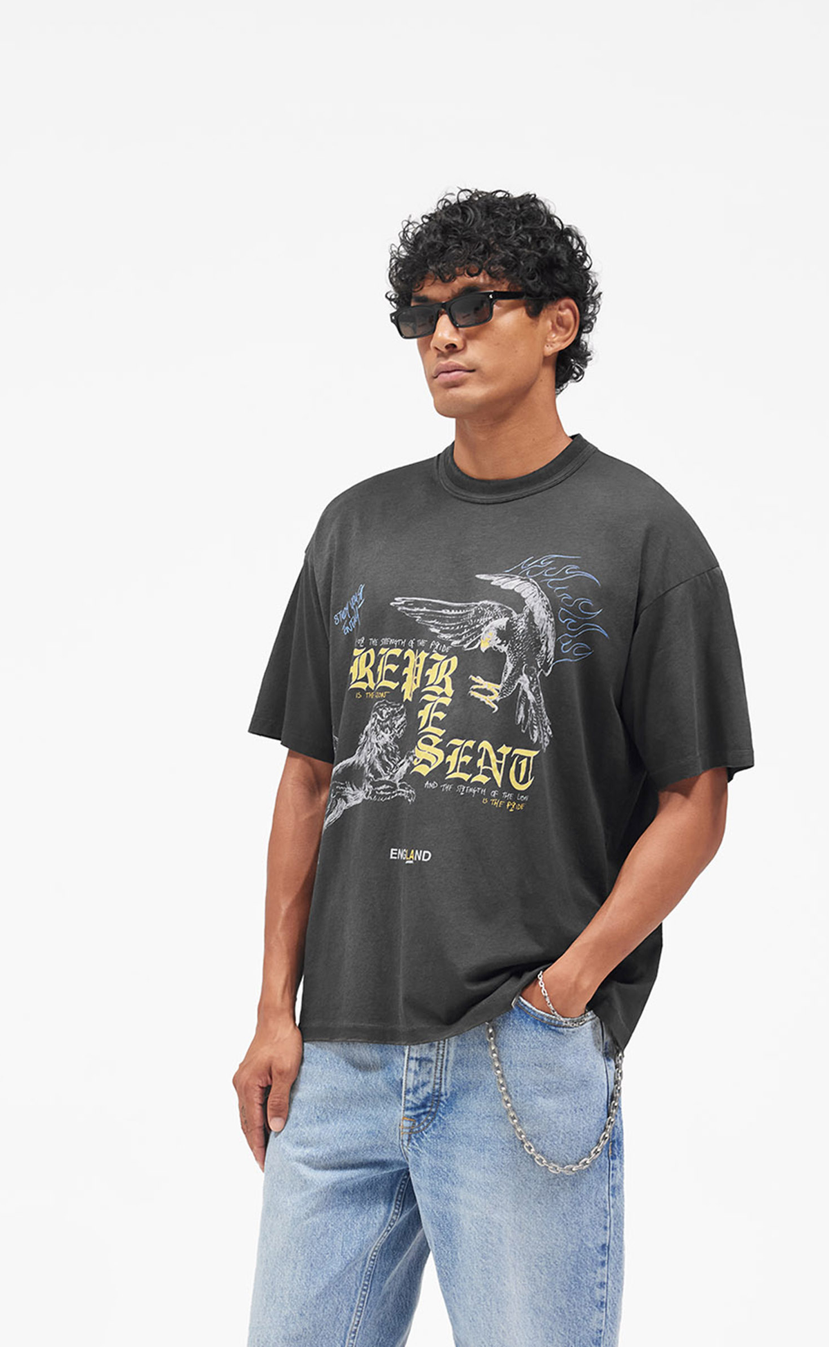 ENEMY WASHED BLACK T-SHIRT