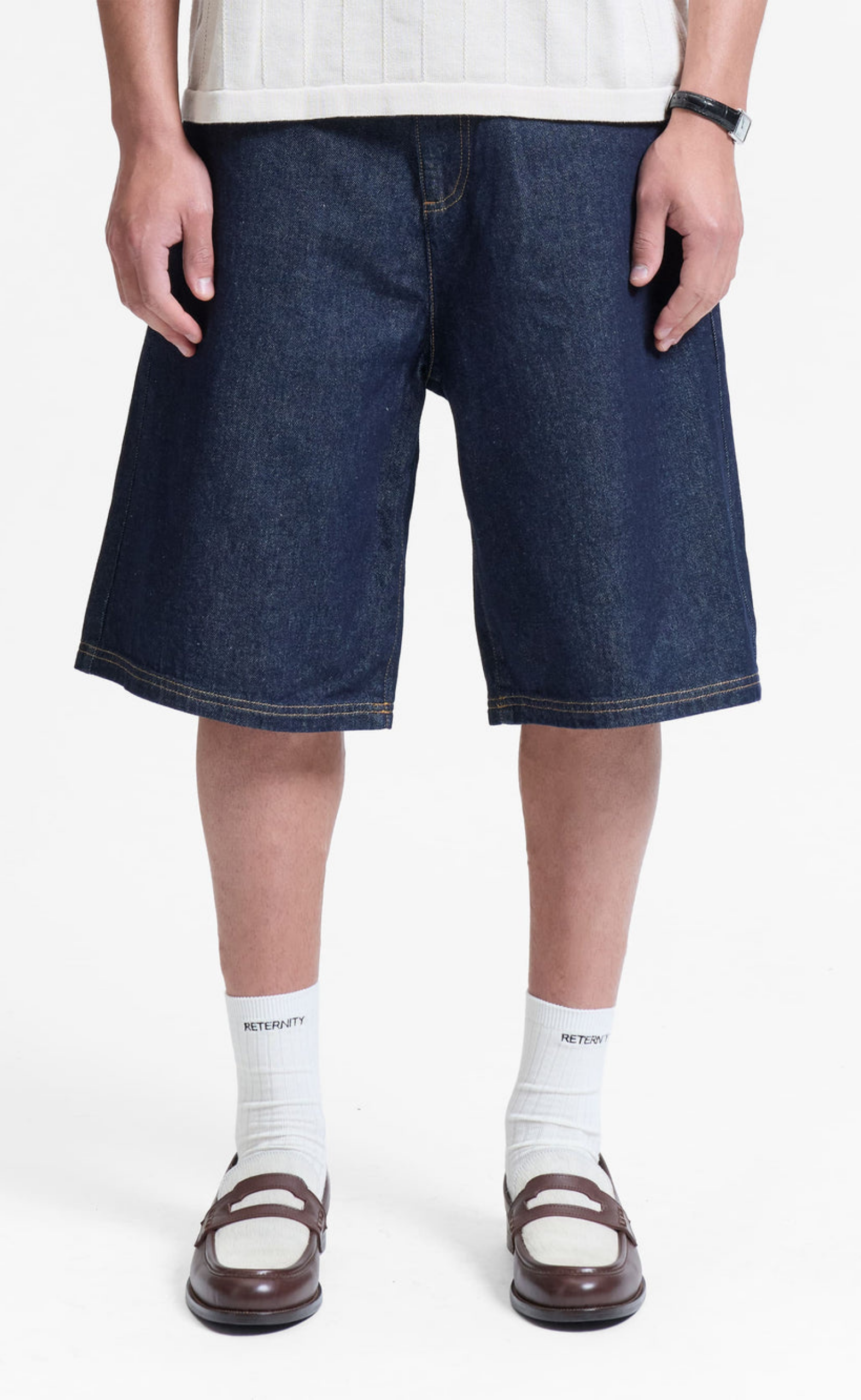 SIGNE JORTS RAW INDIGO SHORTS