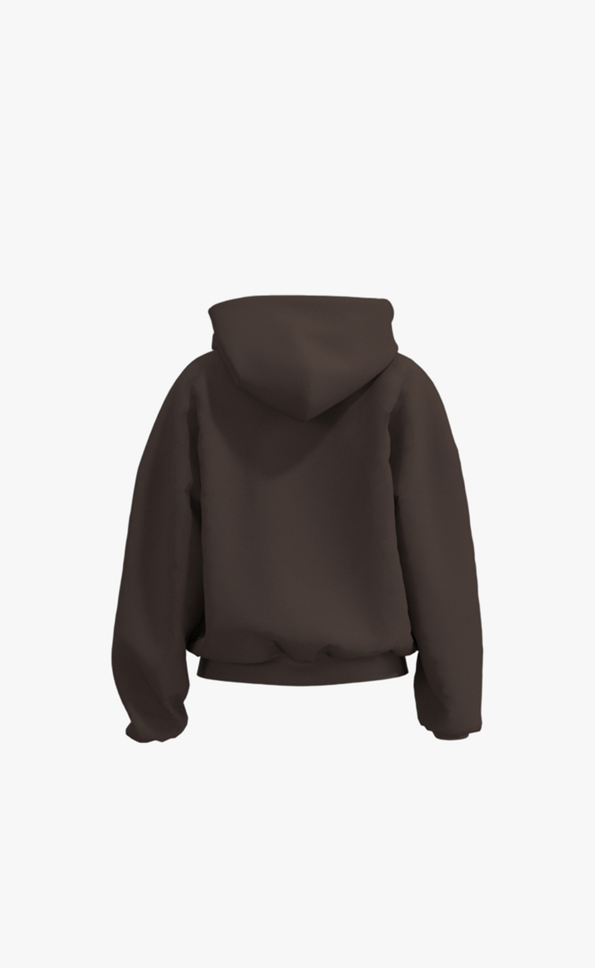STUDIO ZIP CHOCOLATE BROWN HOODIE