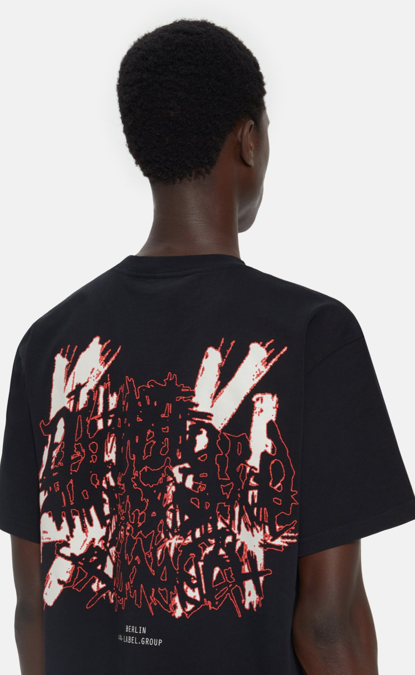 DAMAGE BLACK T-SHIRT