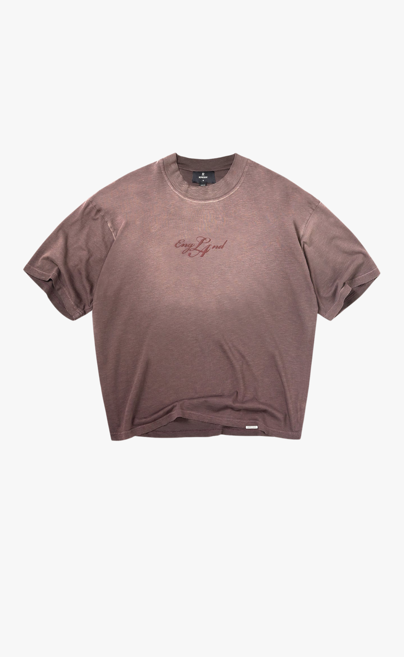 ENGLAND WASHED BROWN T-SHIRT