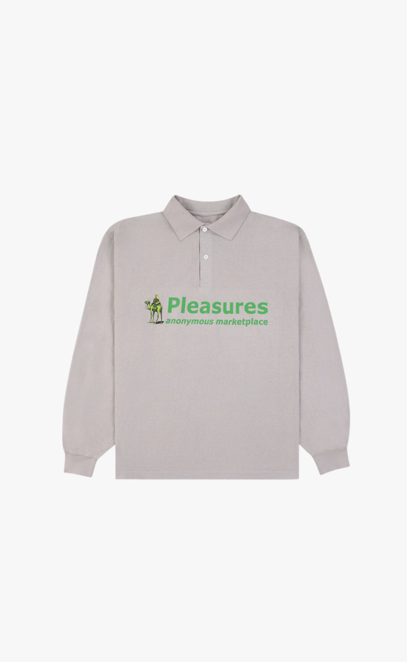 EXCHANGE POLO GREY LONGSLEEVE