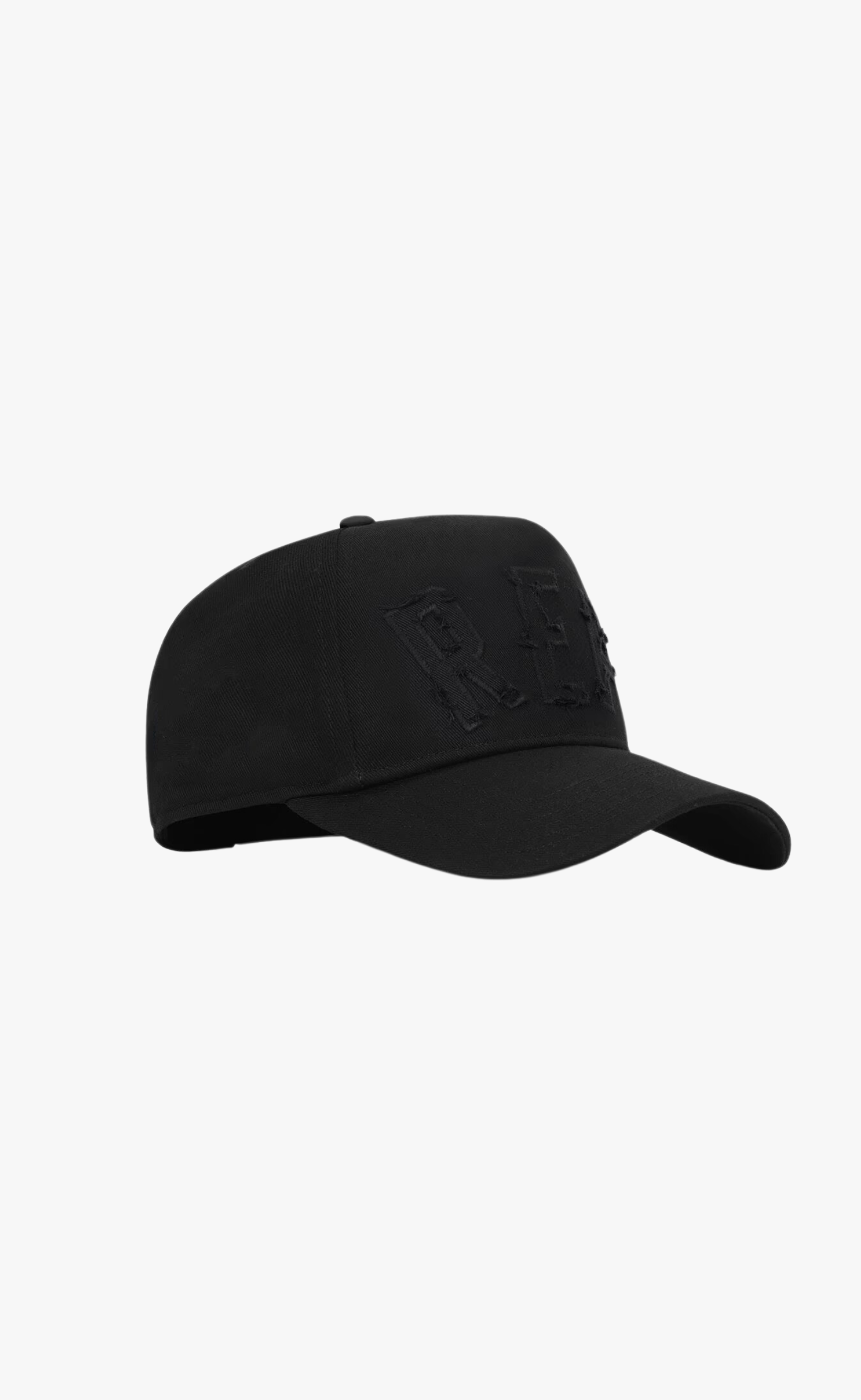 APPLIQUE R JET BLACK HAT