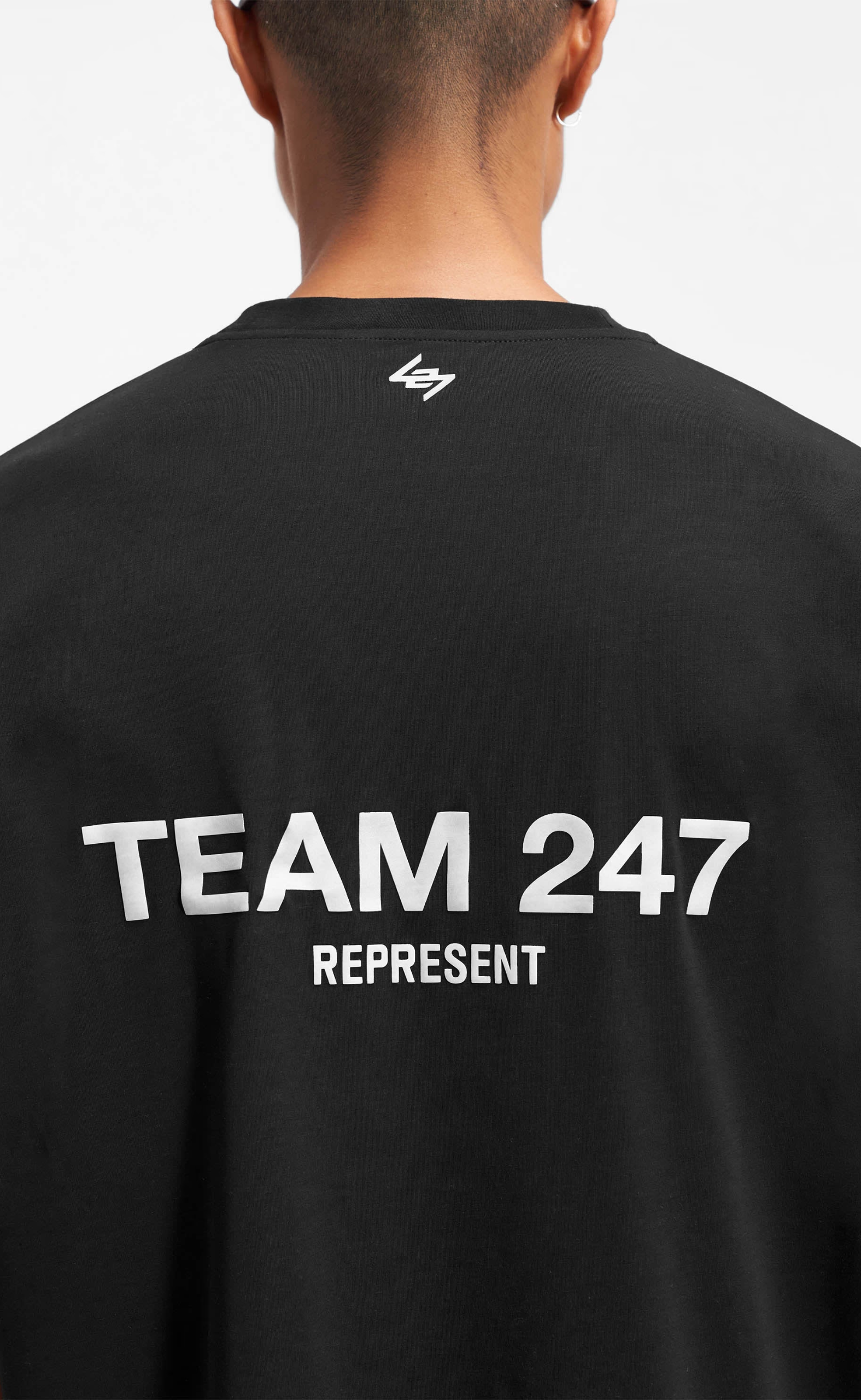 TEAM 247 OVERSIZED BLACK T-SHIRT
