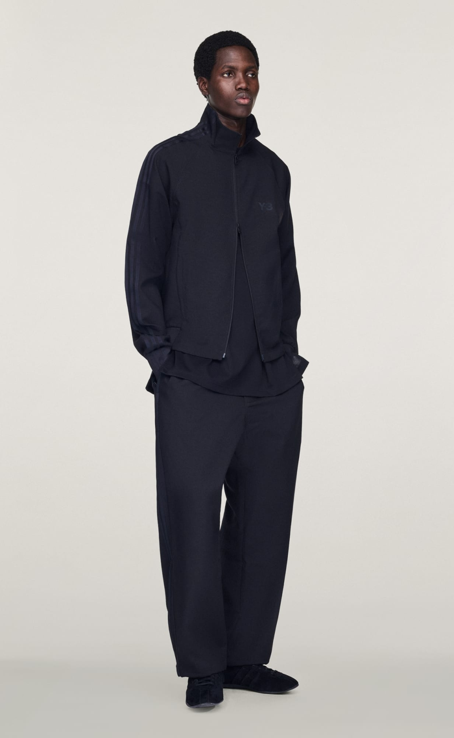 SPORT UNIFORM TRACK TOP BLACK HOODIE