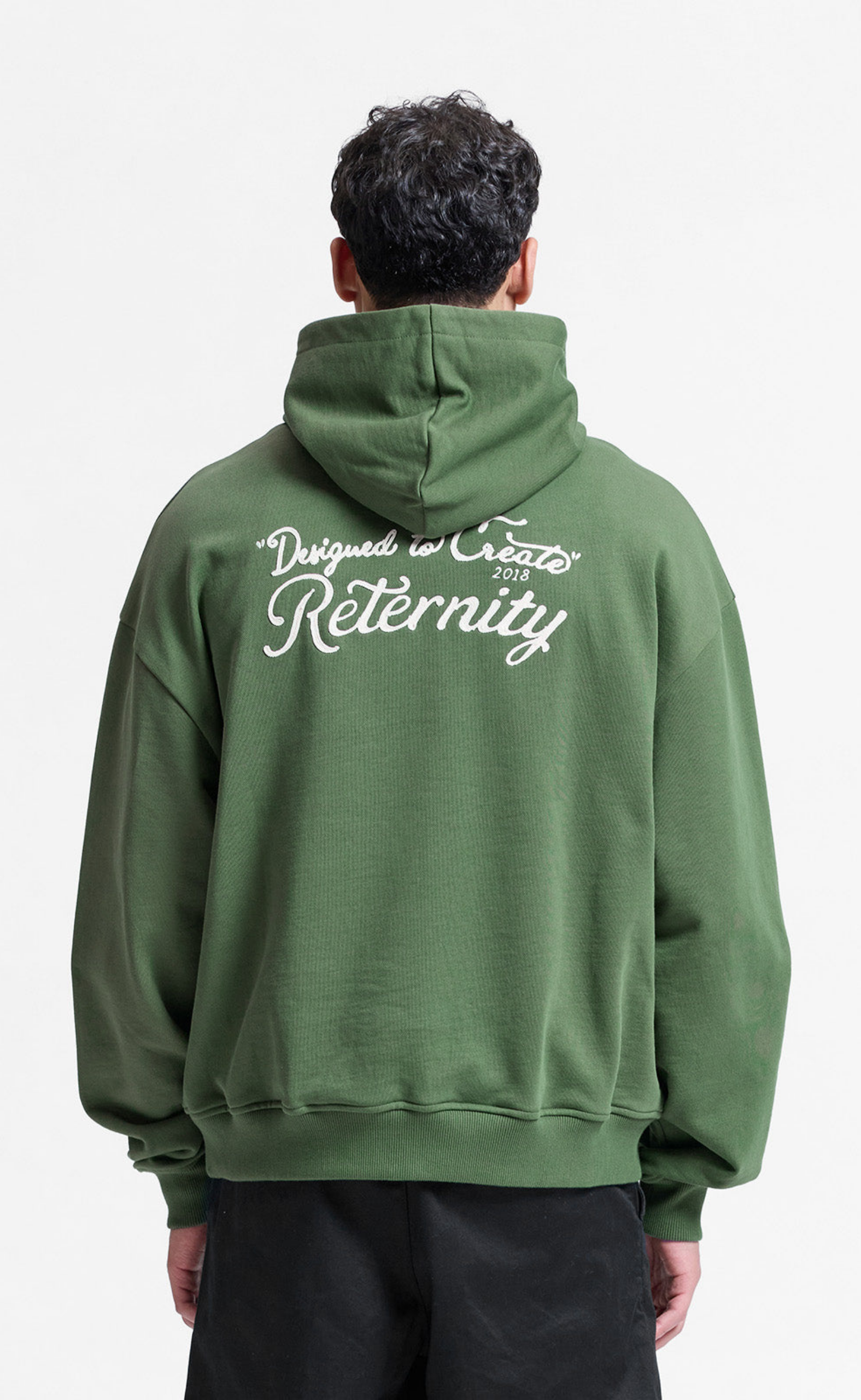 DESIGNED TO CREATE GREEN HOODIE