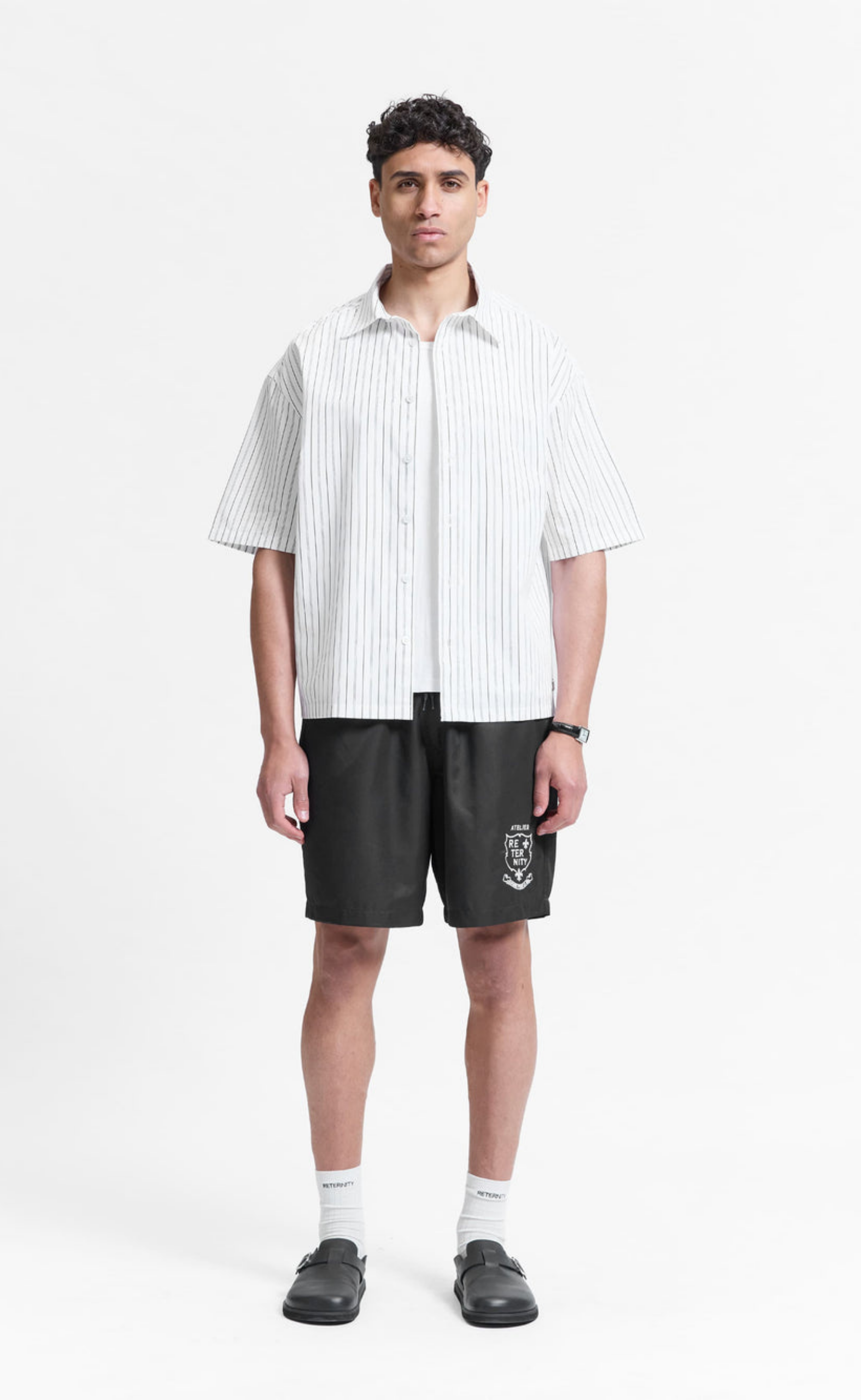 SIGNE BLACK STRIPED SHIRT
