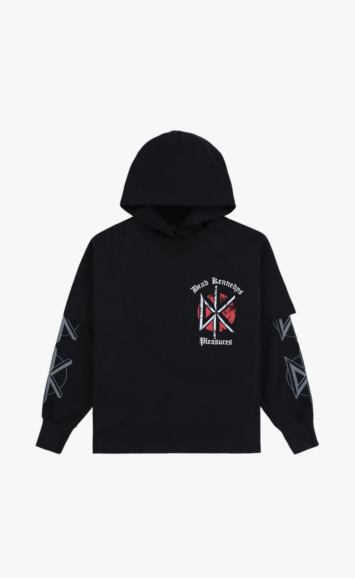 KENNEDYS LAYERED BLACK HOODIE