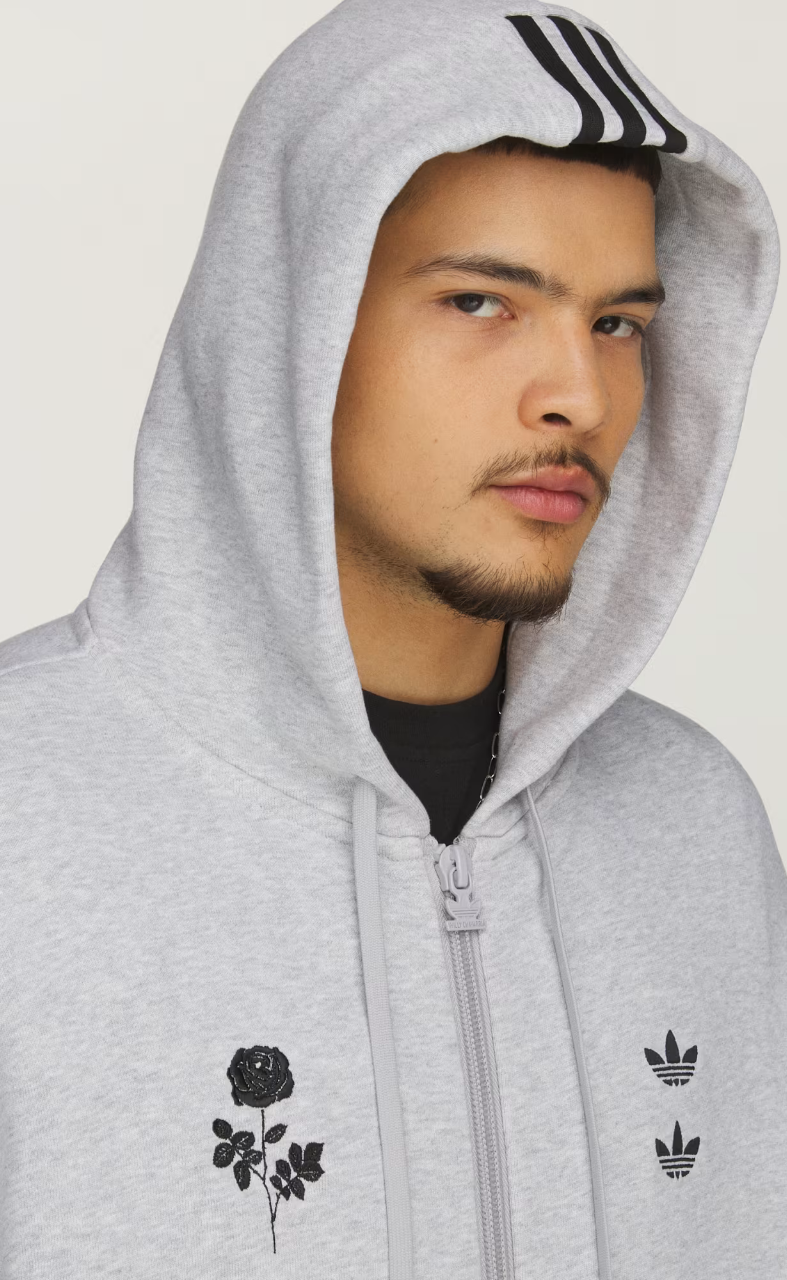 WC LOHO GREY ZIP HOODIE