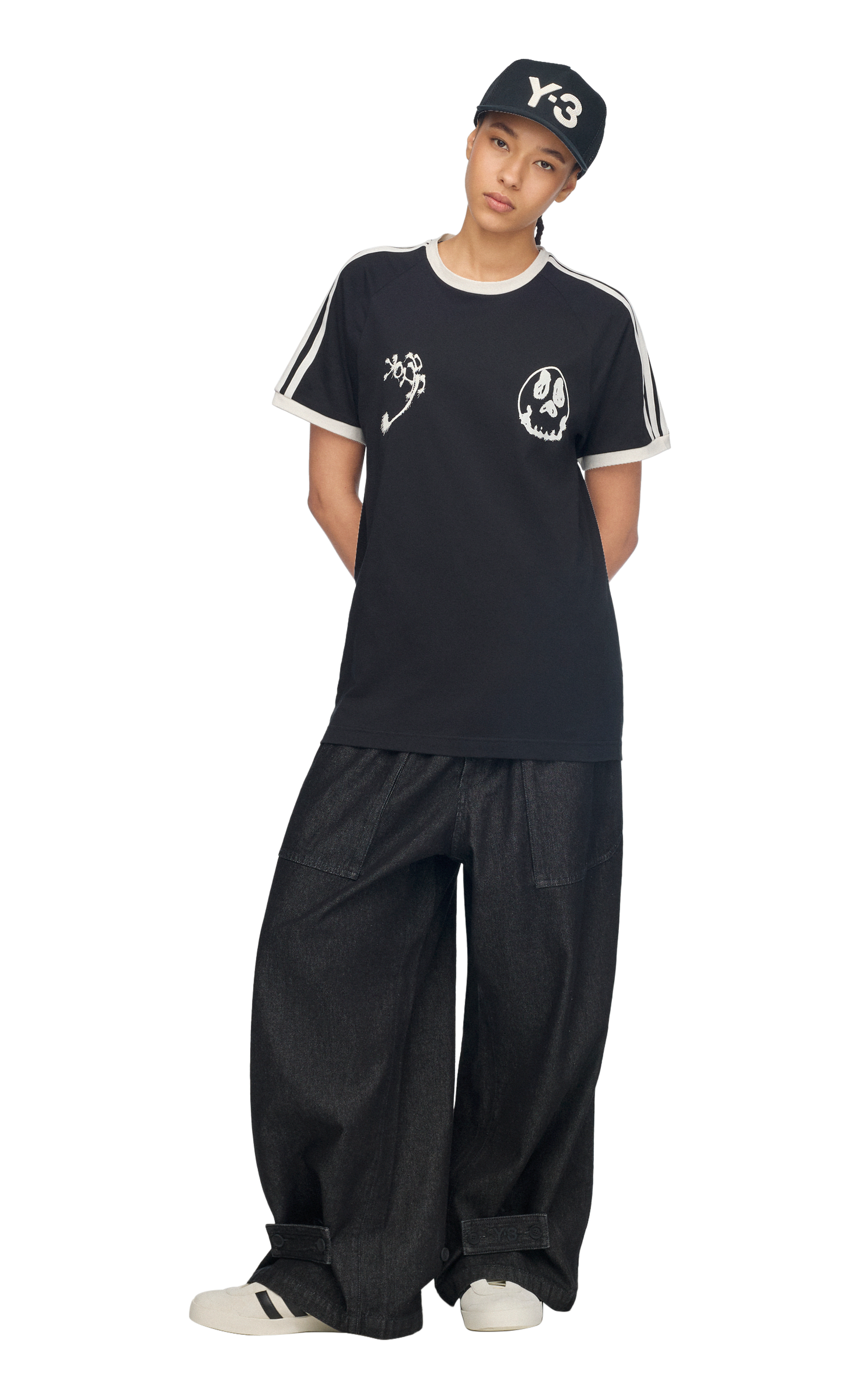 Y-3 CHITO GRAPHIC CALI BLACK T-SHIRT