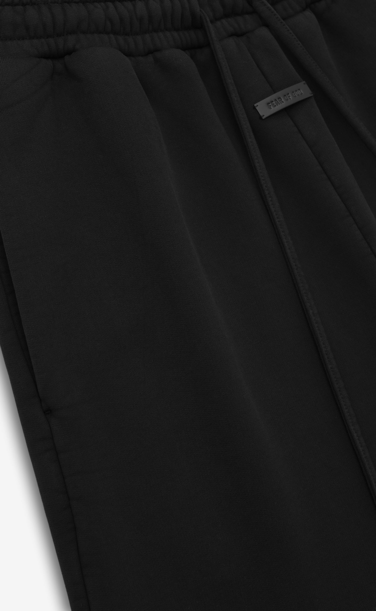 WIDE LEG BLACK SWEATPANTS