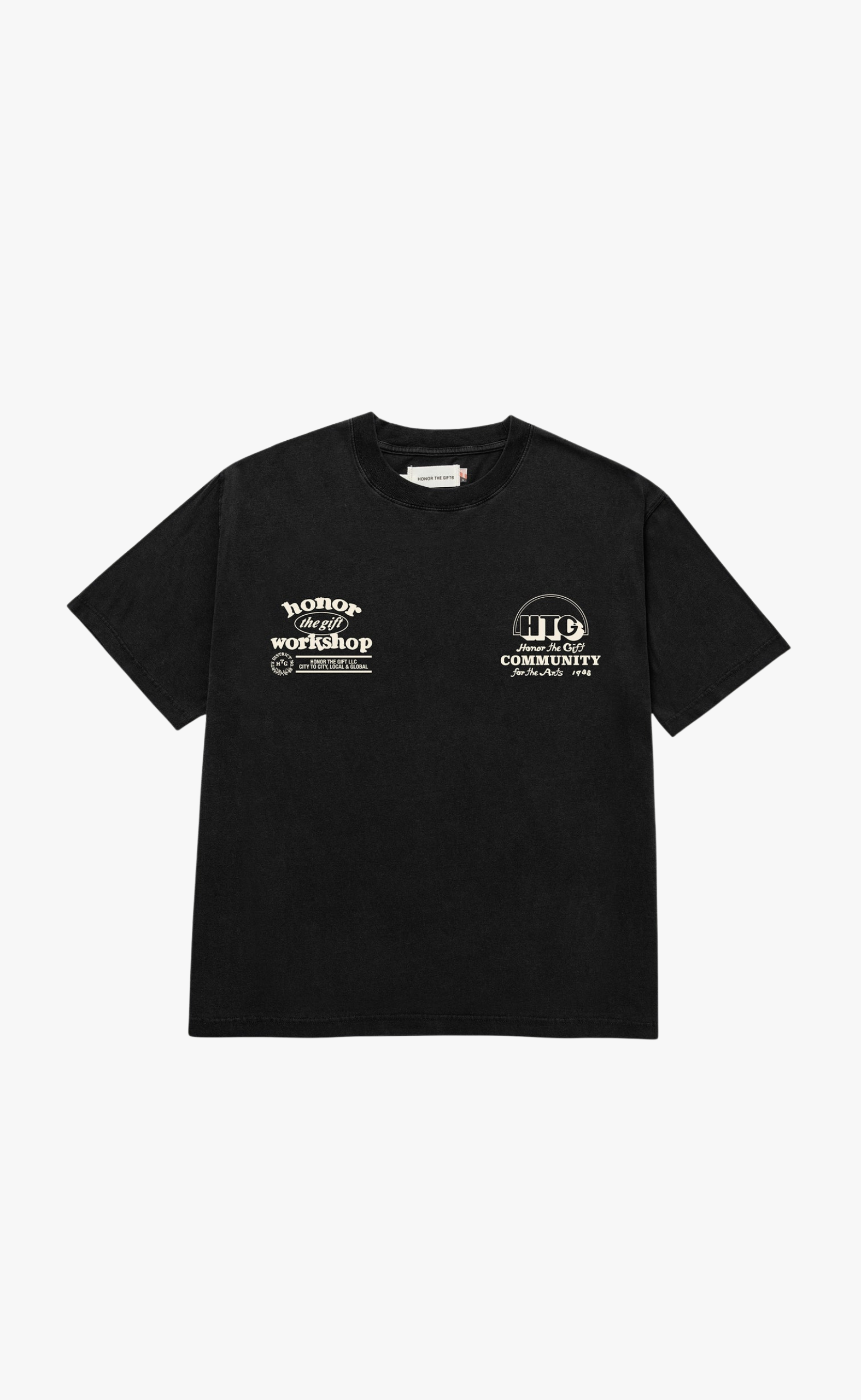 HONOR WORKSHOP BLACK T-SHIRT