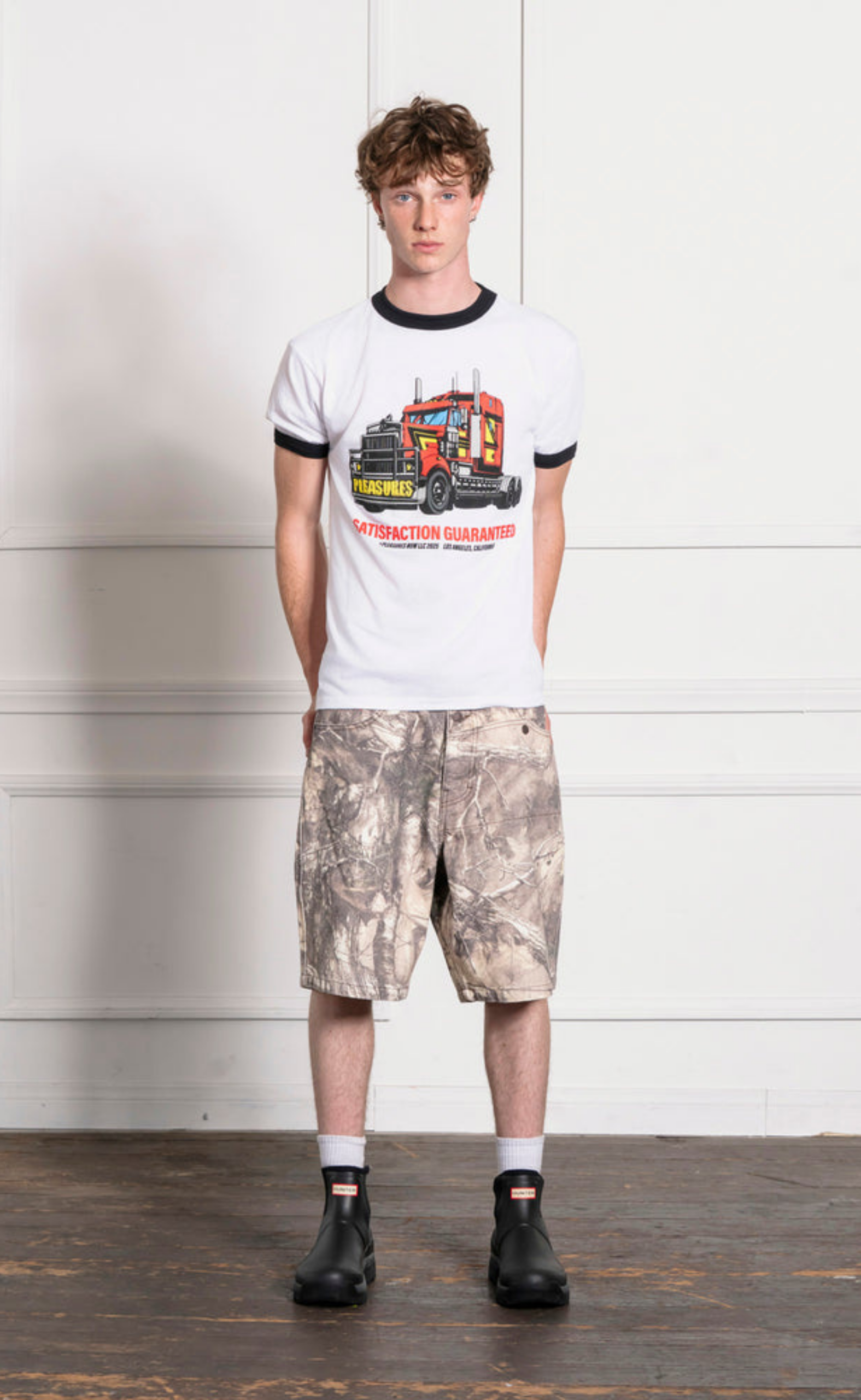 BIG LOAD RINGER WHITE T-SHIRT
