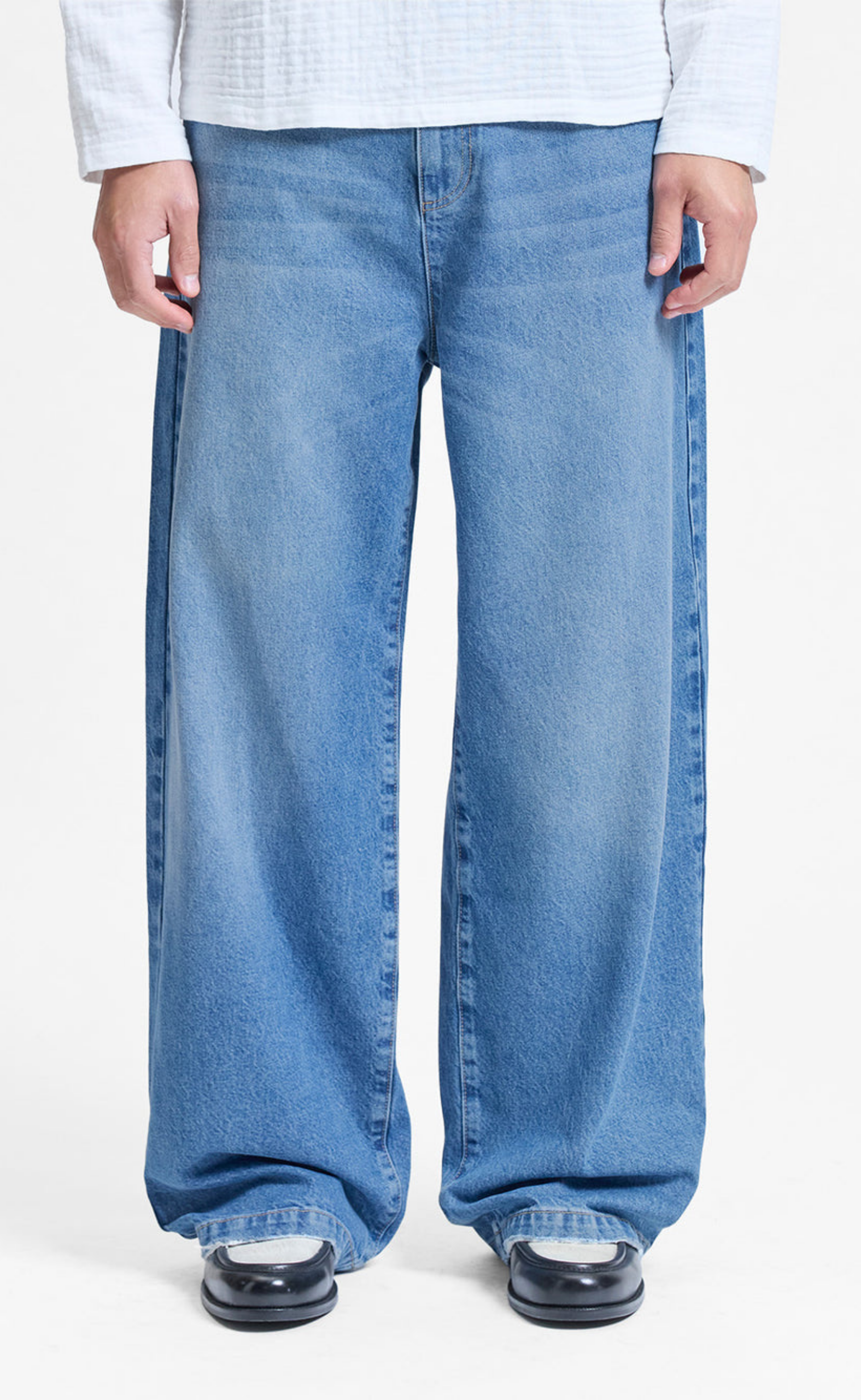 ESSENTIAL BAGGY DENIM  CLASSIC BLUE PANTS